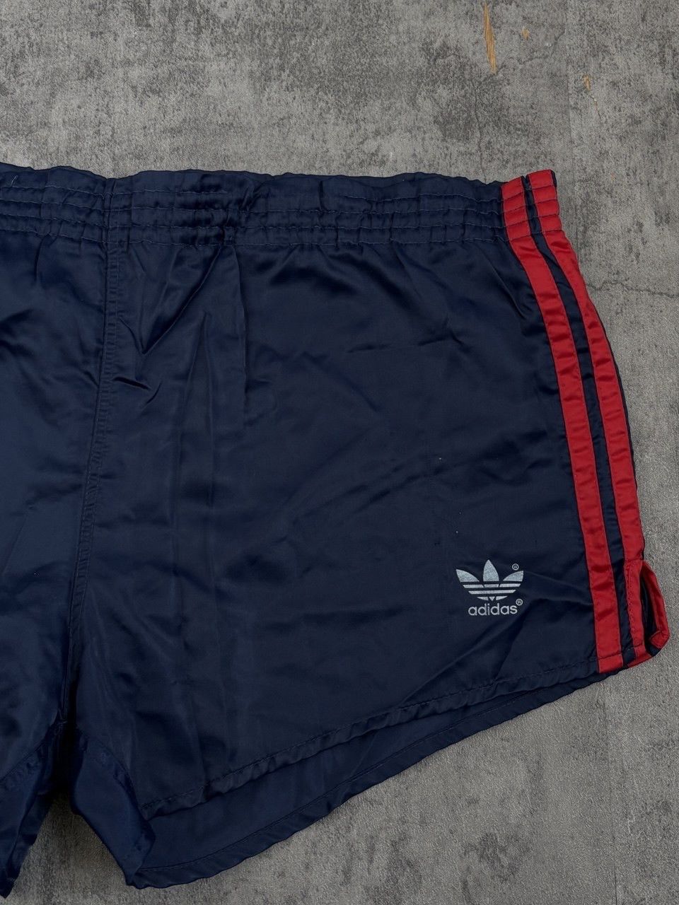 Adidas Vintage 1980's Adidas West Germany Nylon Shorts Blue Size US 36 / EU 52 - 3 Thumbnail