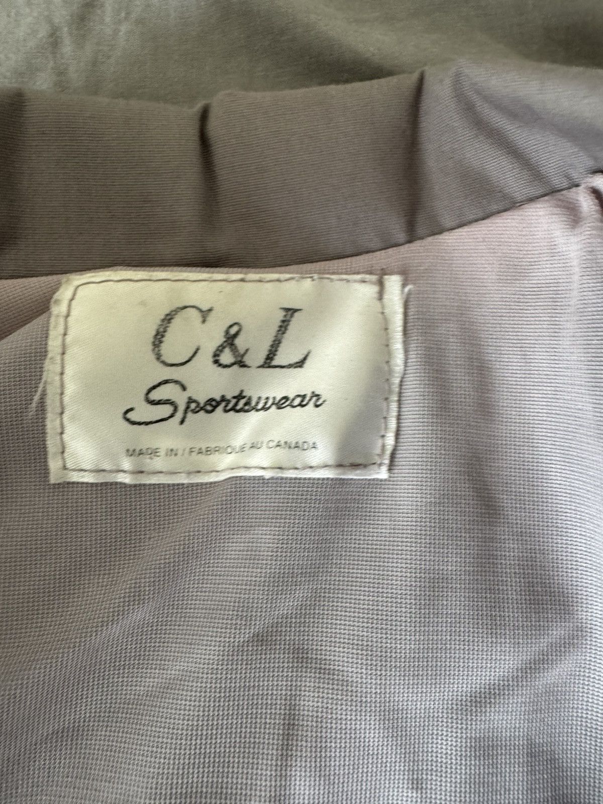 C&L Sportswear Light Mauve Zip Jacket
