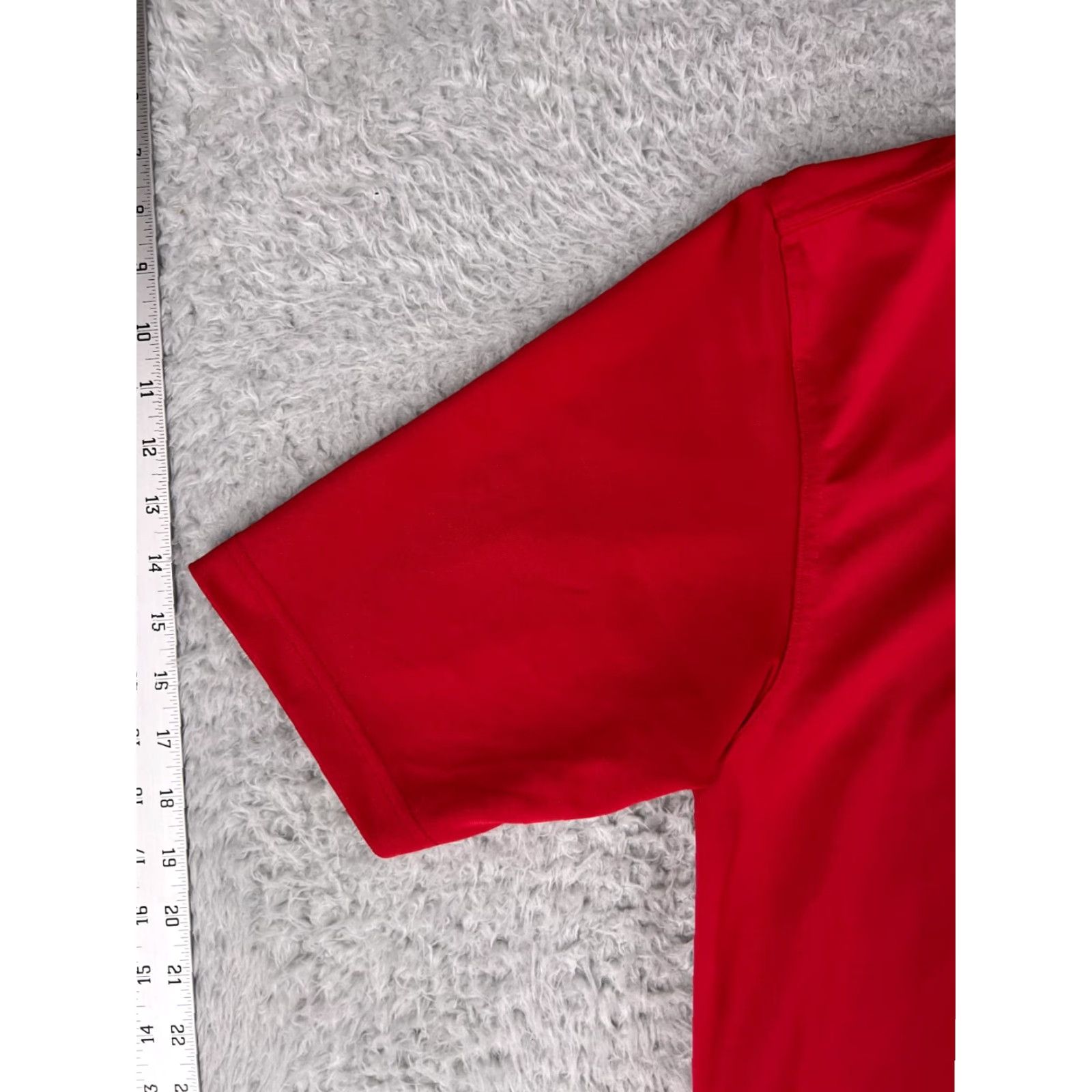 Vintage Cabela's Polo Shirt Mens Red Large Short Sleeve Knit 100% Polyester Polo Shirt Red Large Mens Size US XL / EU 56 / 4 - 3 Thumbnail