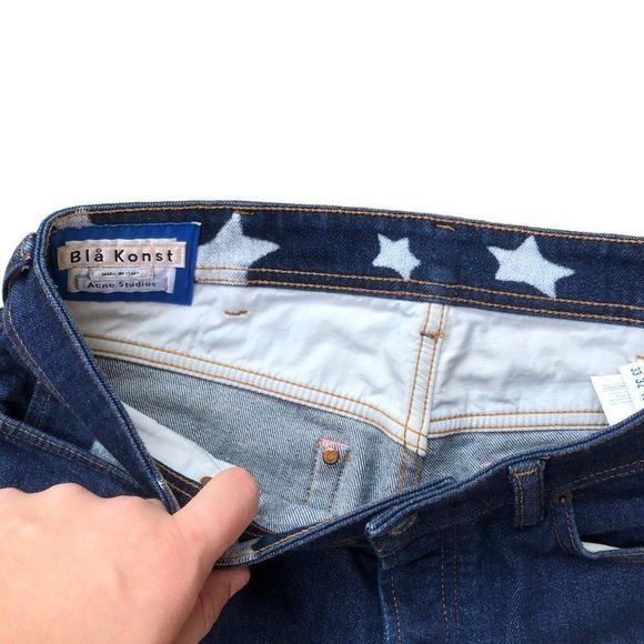 Acne Studios RARE Acne Studios Jeans Size 33 River Star P Blue Size US 33 - 2 Thumbnail