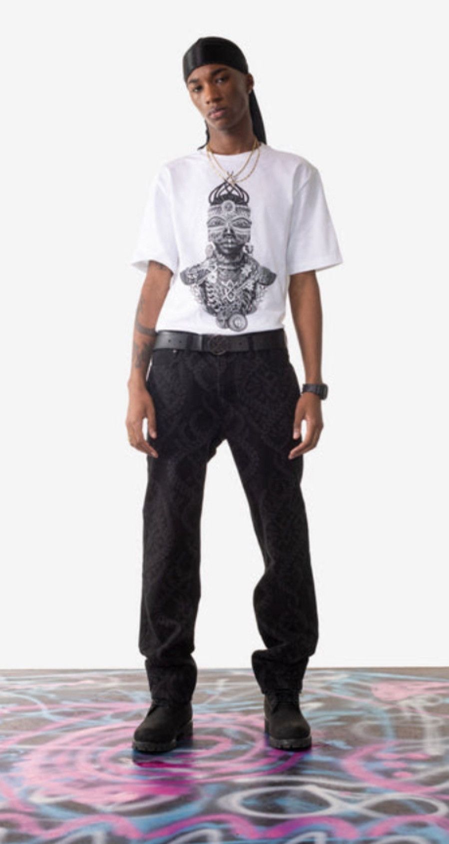 Daily Paper Daily Paper Black Jeans Braids Pants Size US 30 / EU 46 - 2 Thumbnail