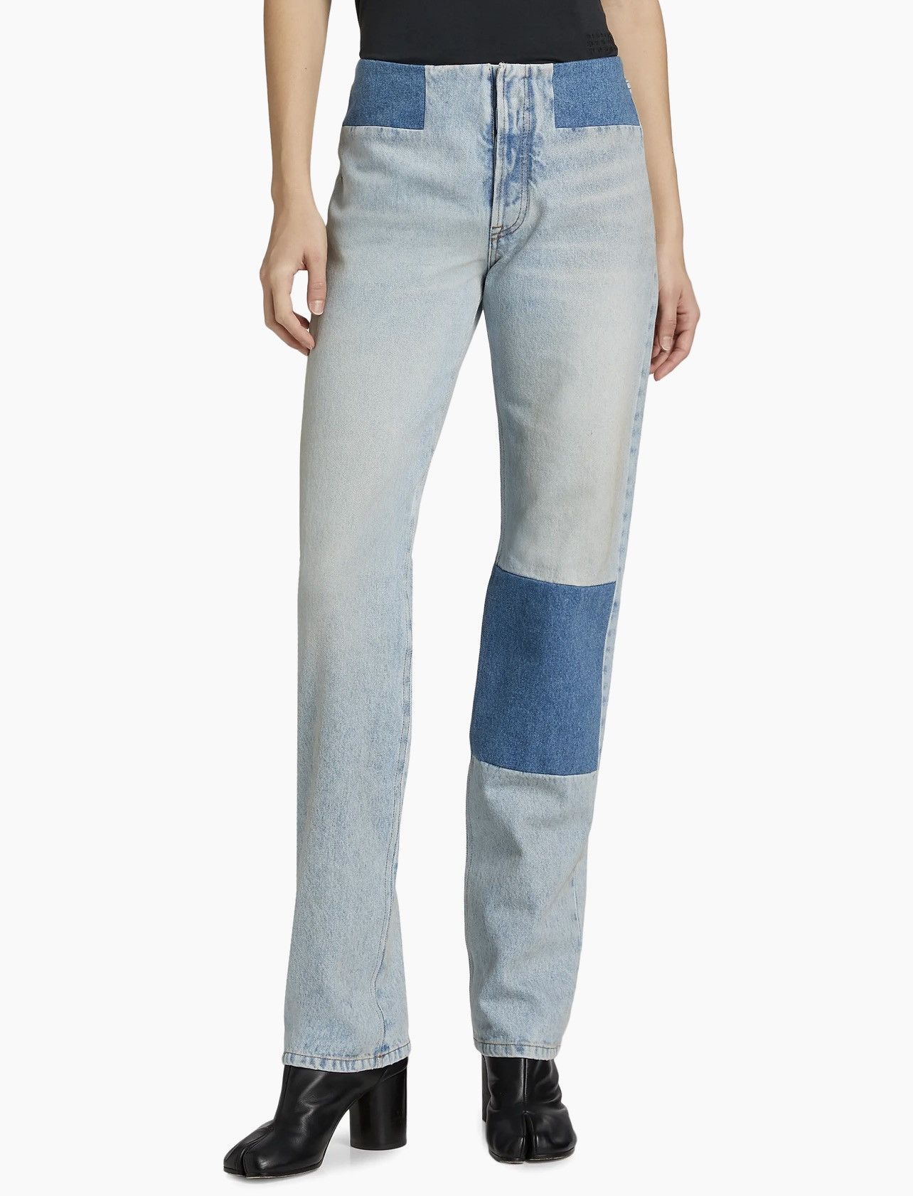 Maison Margiela MM6 Maison Margiela Patchwork Denim Pants size 25 Size 25" / US 0 / IT 36 - 4 Thumbnail