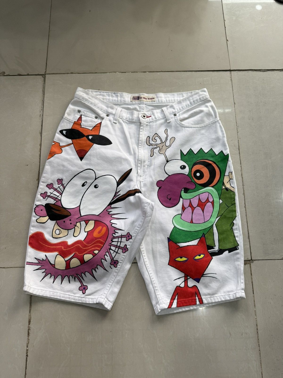 Cartoon Network × Faded Glory Fade glory Custom hand painted Courage Size US 34 / EU 50 - 2 Thumbnail