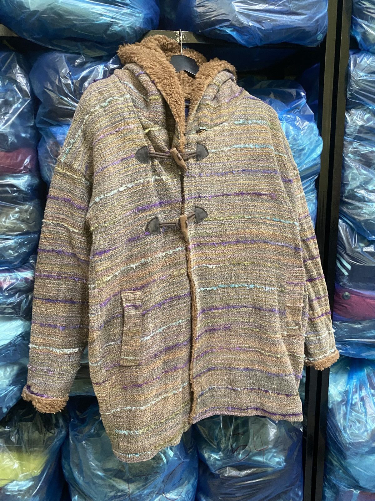 Japanese Brand Vintage Titicaca Baja Hoodie Coat Toggle Fleece Lining Size M / US 6-8 / IT 42-44 - 3 Thumbnail