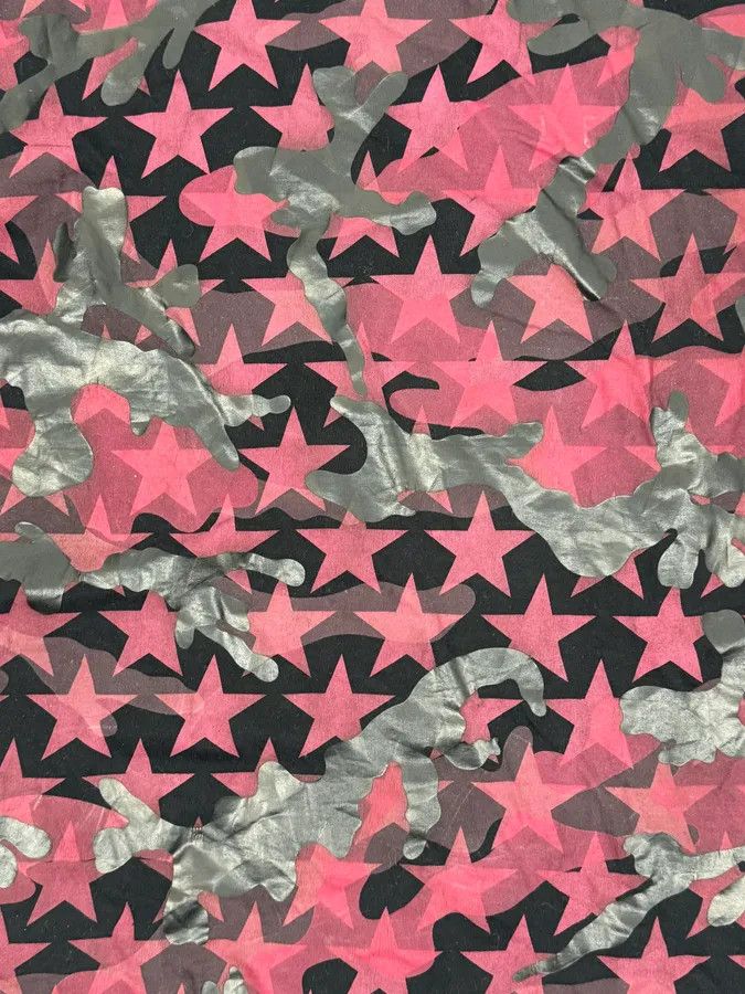 Valentino Valentino Black & Red Star Camo T-Shirt Size US S / EU 44-46 / 1 - 7 Thumbnail