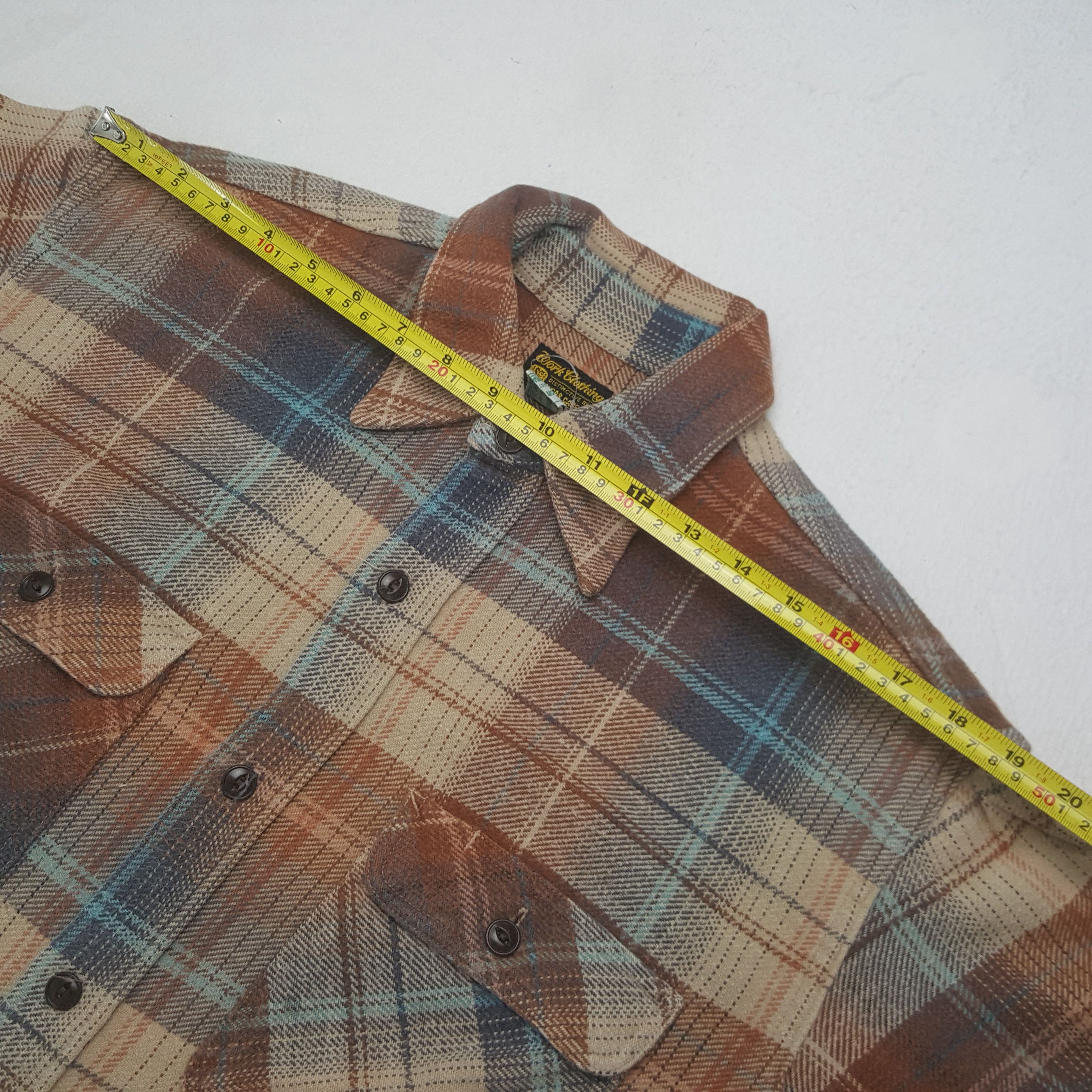 Sugar Cane Vintage Sugar Cane Japanese Flannel Button Up Shirt Size US M / EU 48-50 / 2 - 6 Thumbnail