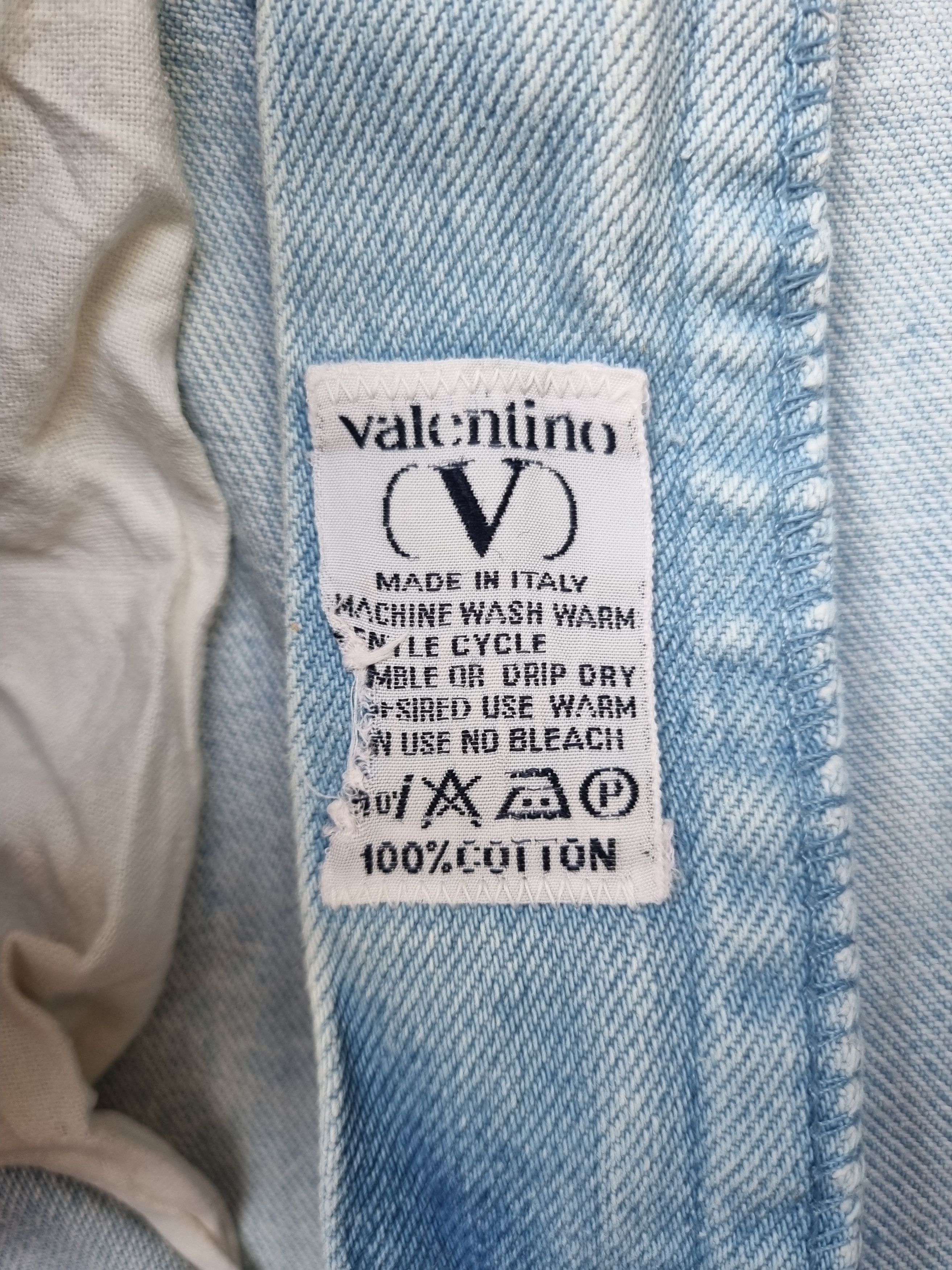 Gianni Valentino × Valentino 80s Vintage VALENTINO Bootcut Cropped Jeans Size US 33 - 15 Thumbnail