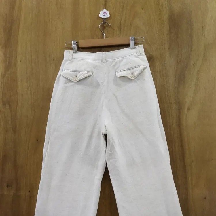 Japanese Brand ST.MARTINE DE JAZZ WHITE YELLOW CHINO PANTS Size US 26 / EU 42 - 8 Thumbnail