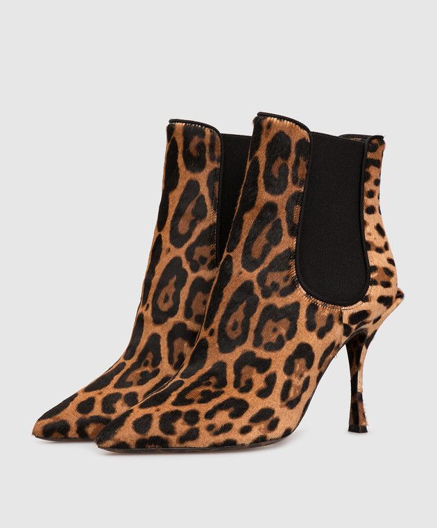 Dolce & Gabbana o1y0825 Ankle Boots in Black/Brown Size US 5 / IT 35 - 3 Thumbnail