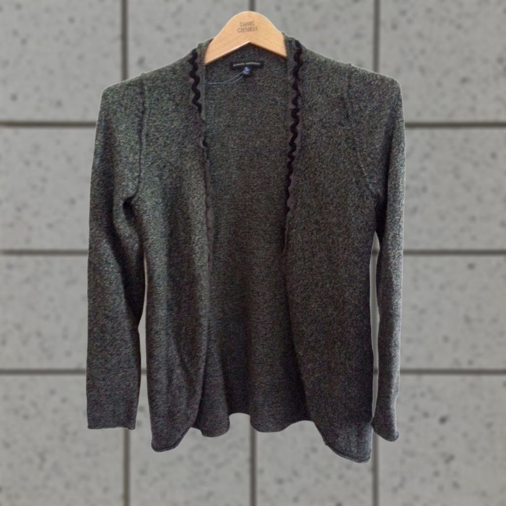 Banana Republic Womens Banana Republic Cardigan Sweater Jacket S Small Grey Gray Cotton Size S / US 4 / IT 40 - 1 Thumbnail