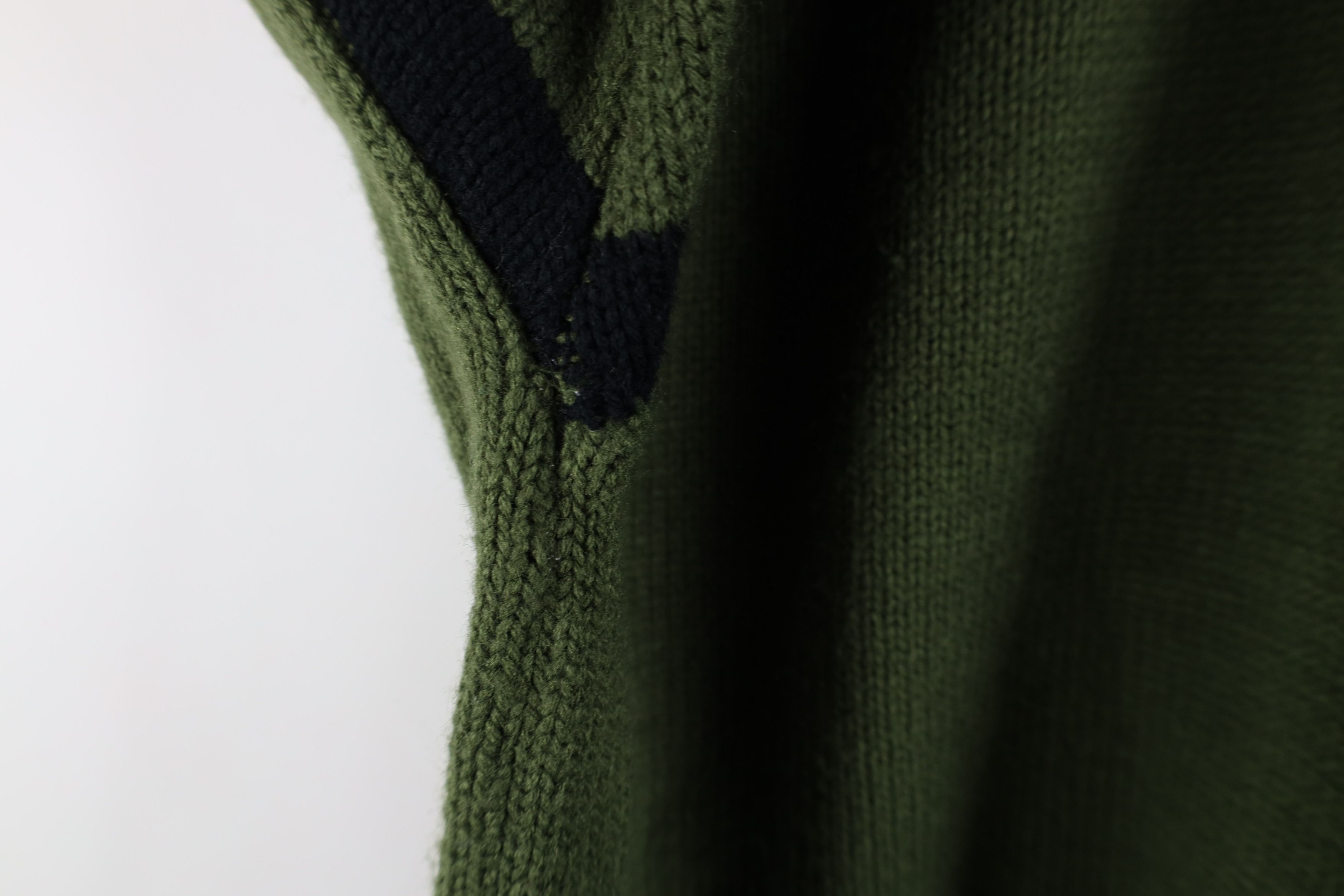 Vintage Vintage 90s Streetwear Zip Mock Neck Knit Pullover Sweater Size 3XL / US 20-22 - 7 Thumbnail