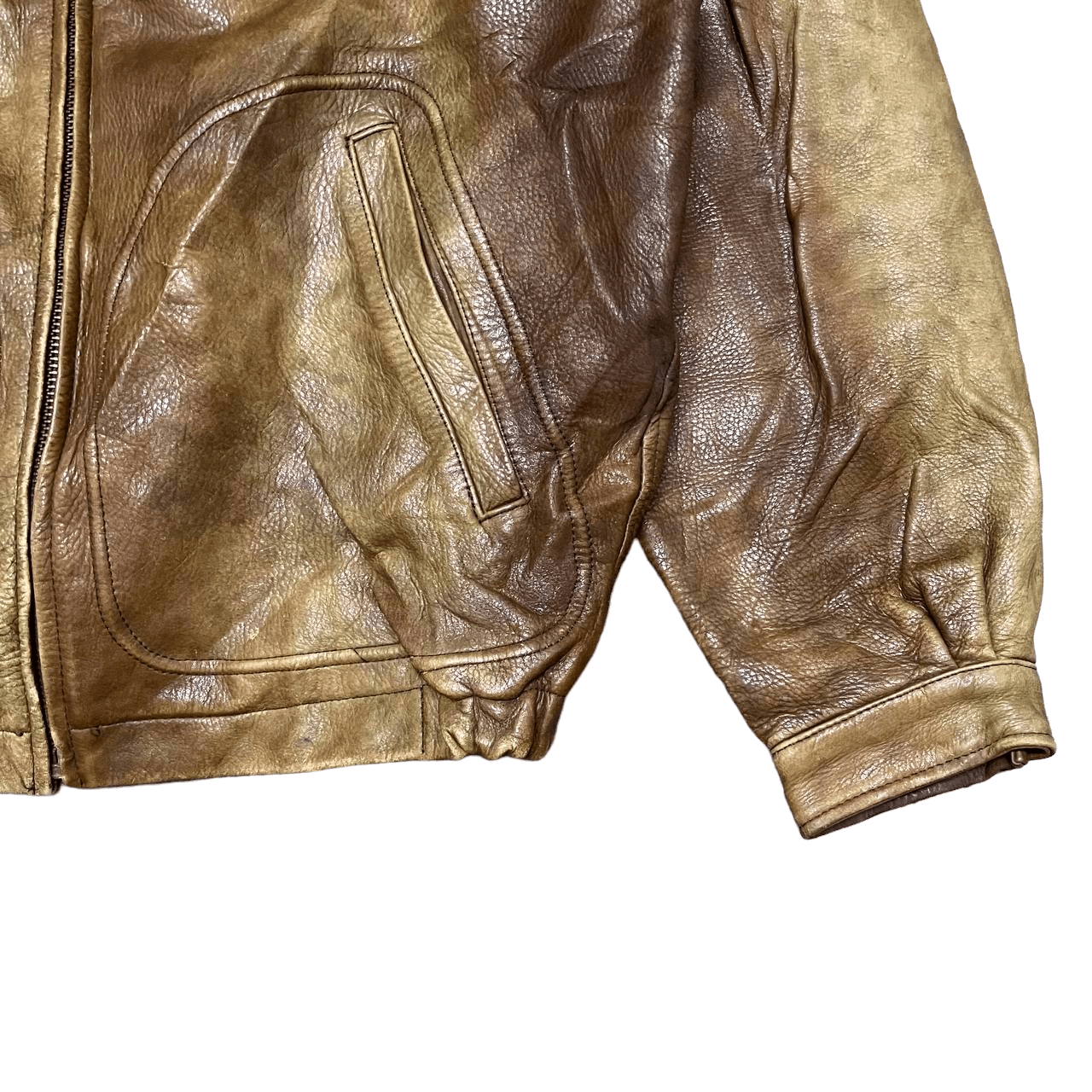 Japanese Brand Vintage Argyle Club Great Outdoors Leather Jacket Size US L / EU 52-54 / 3 - 4 Thumbnail