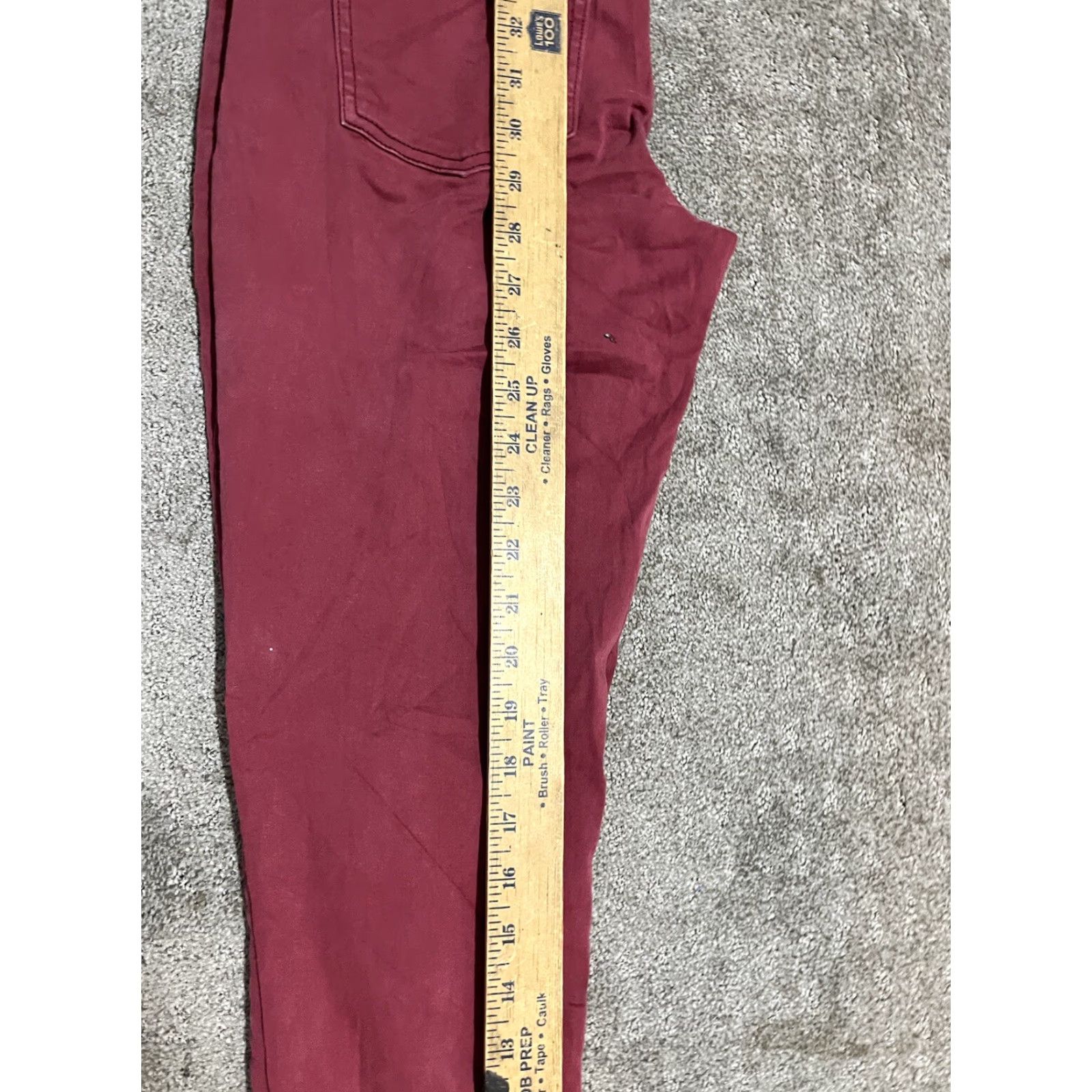 Vintage VINTAGE Maurices Women Jeans Jegging Low Rise Dark Red Size S Stretch Skinny Women Size 28" / US 6 / IT 42 - 6 Thumbnail