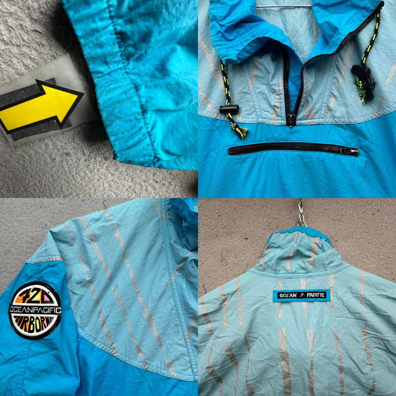 Ocean Pacific VINTAGE Ocean Pacific 720 Airborne Anorak Windbreaker Jacket Mens Large Blue Size US L / EU 52-54 / 3 - 8 Thumbnail