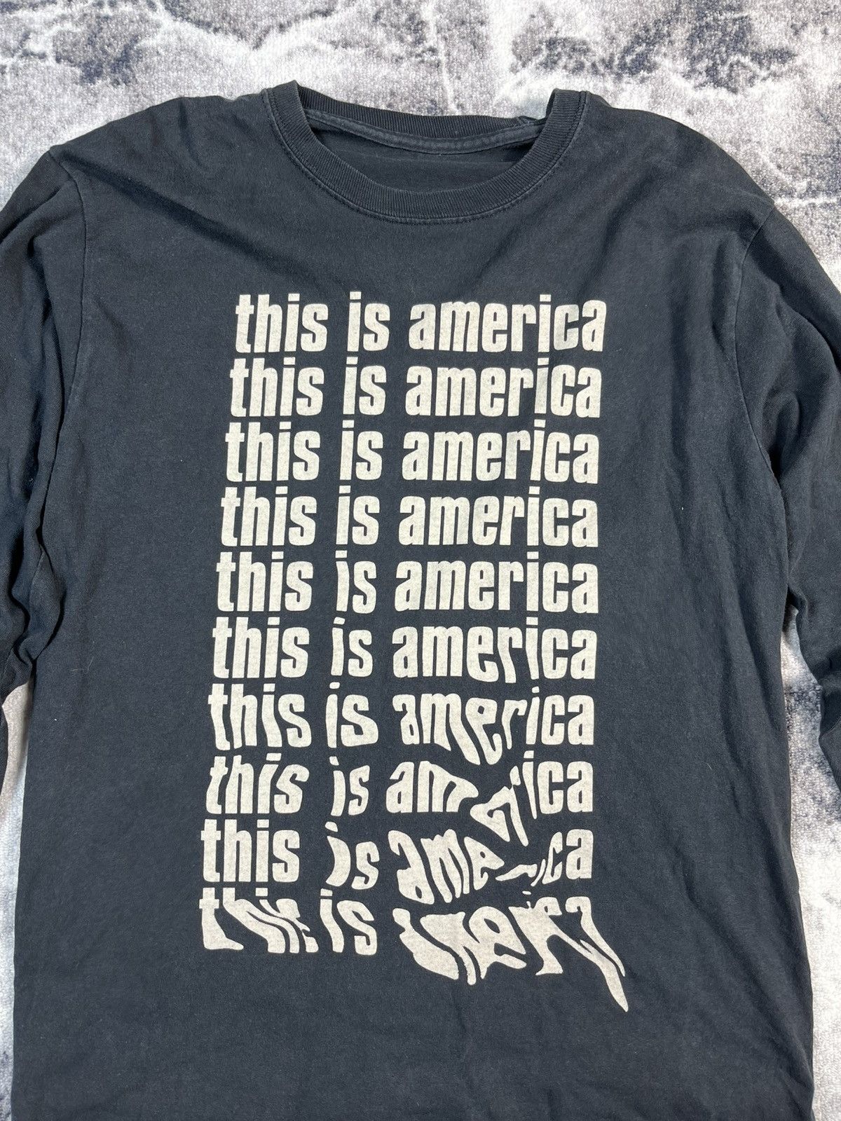 Other This Is America Graphic Long Sleeve T-Shirt Black Size US M / EU 48-50 / 2 - 5 Thumbnail