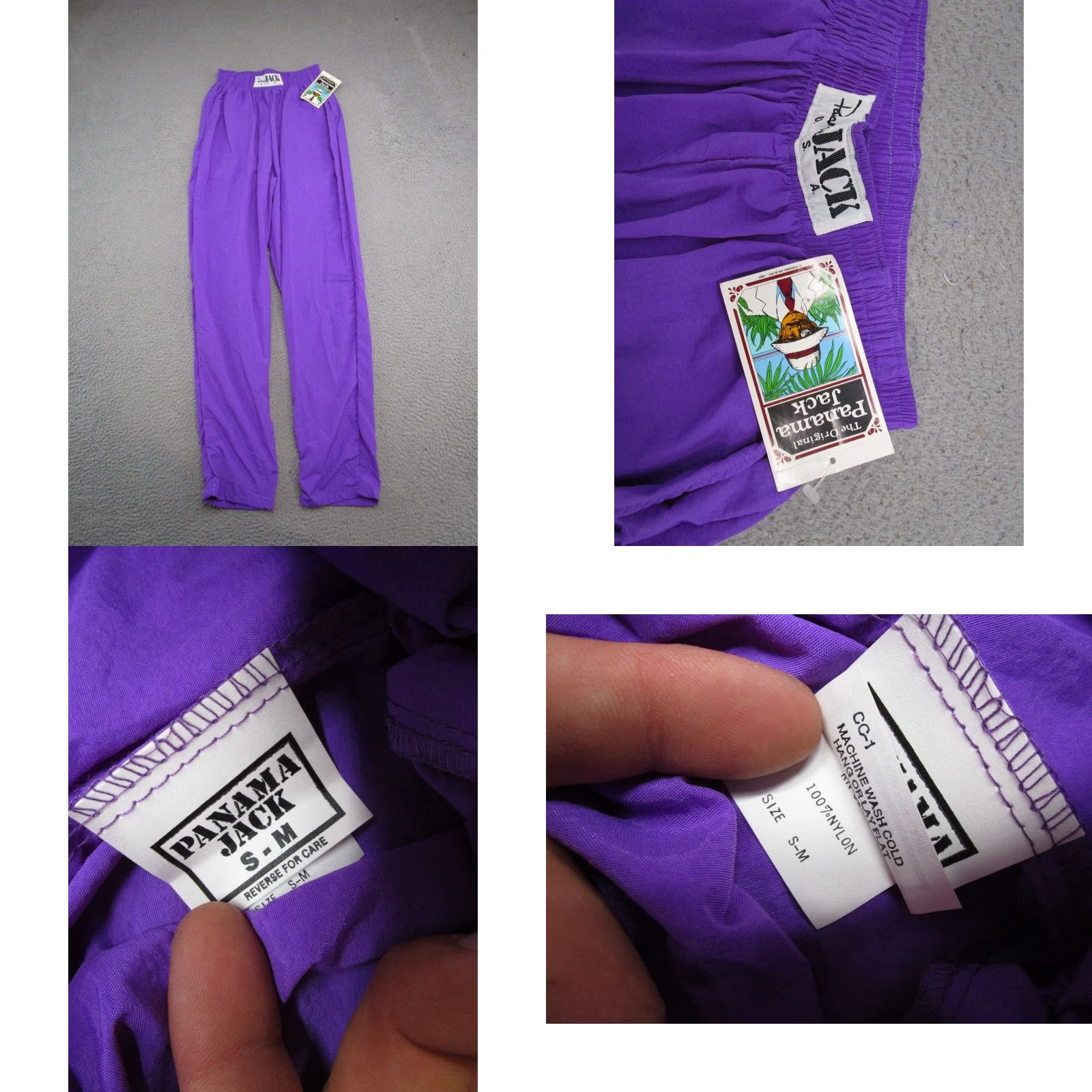 Panama Jack VINTAGE Panama Jack Tracksuit Set - Tracksuit, Jacket, Pants - Men - Size M - Purple - 80s/90s - 100% Nylon - NEW Size 40R - 9 Thumbnail