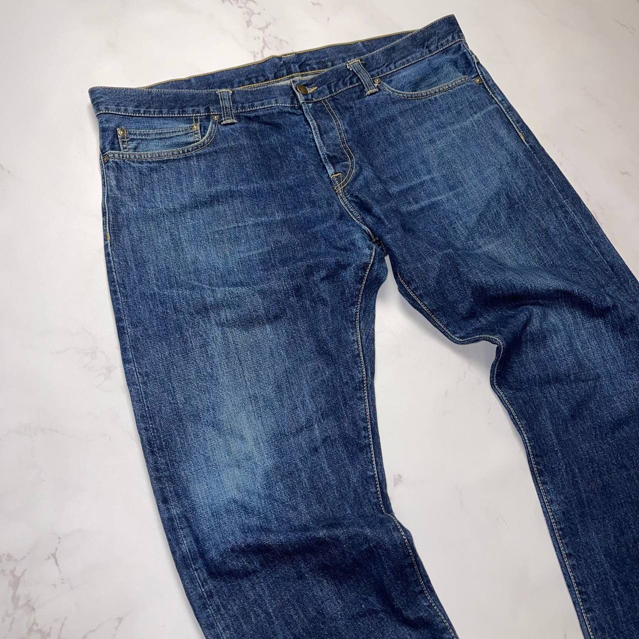 Carhartt Carhartt Vintage Buccaneer pants Denim Jeans Leather Logo Size US 38 / EU 54 - 7 Thumbnail