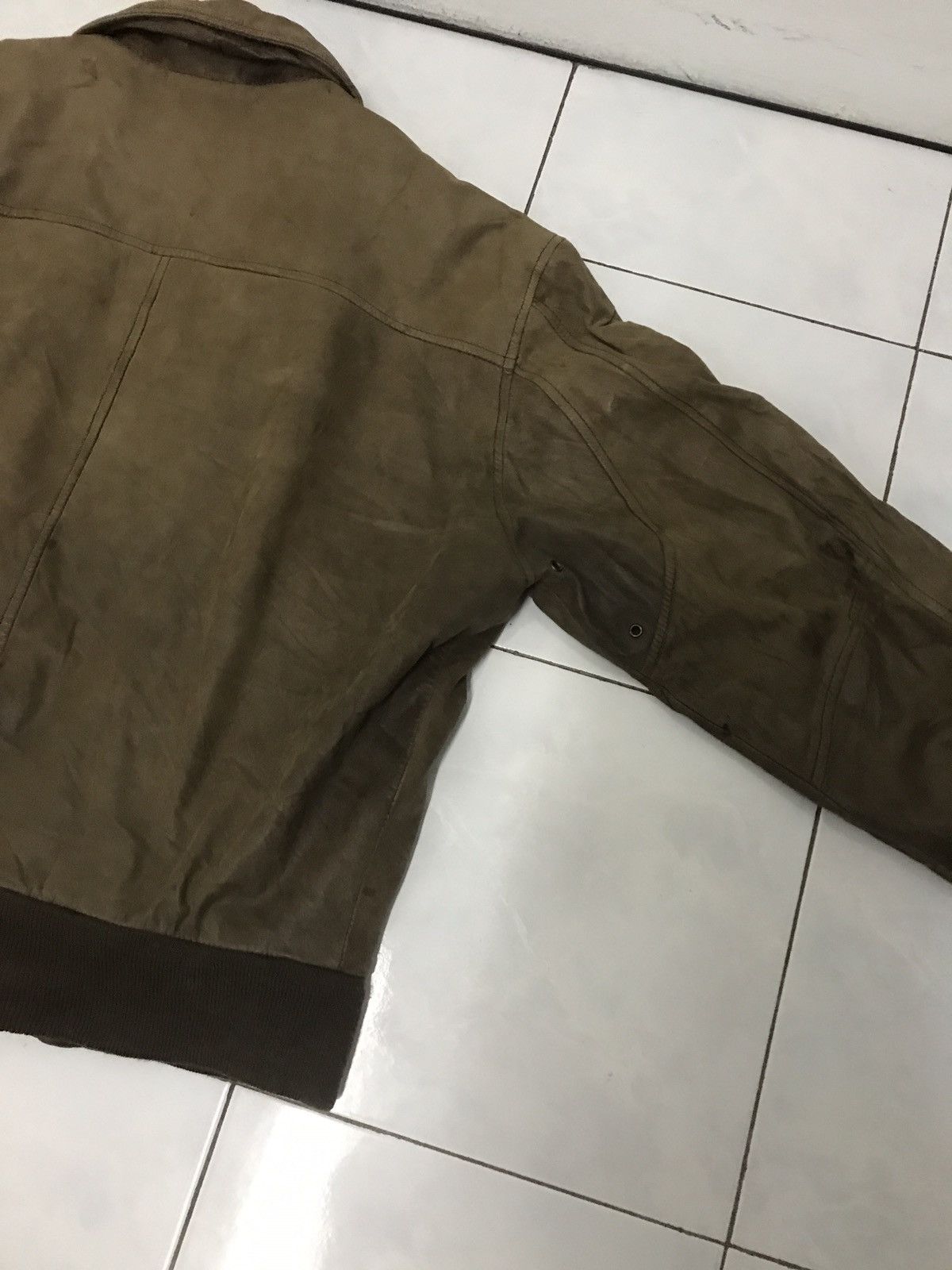 Other Vintage Mirage leather military jacket Size US XL / EU 56 / 4 - 8 Thumbnail