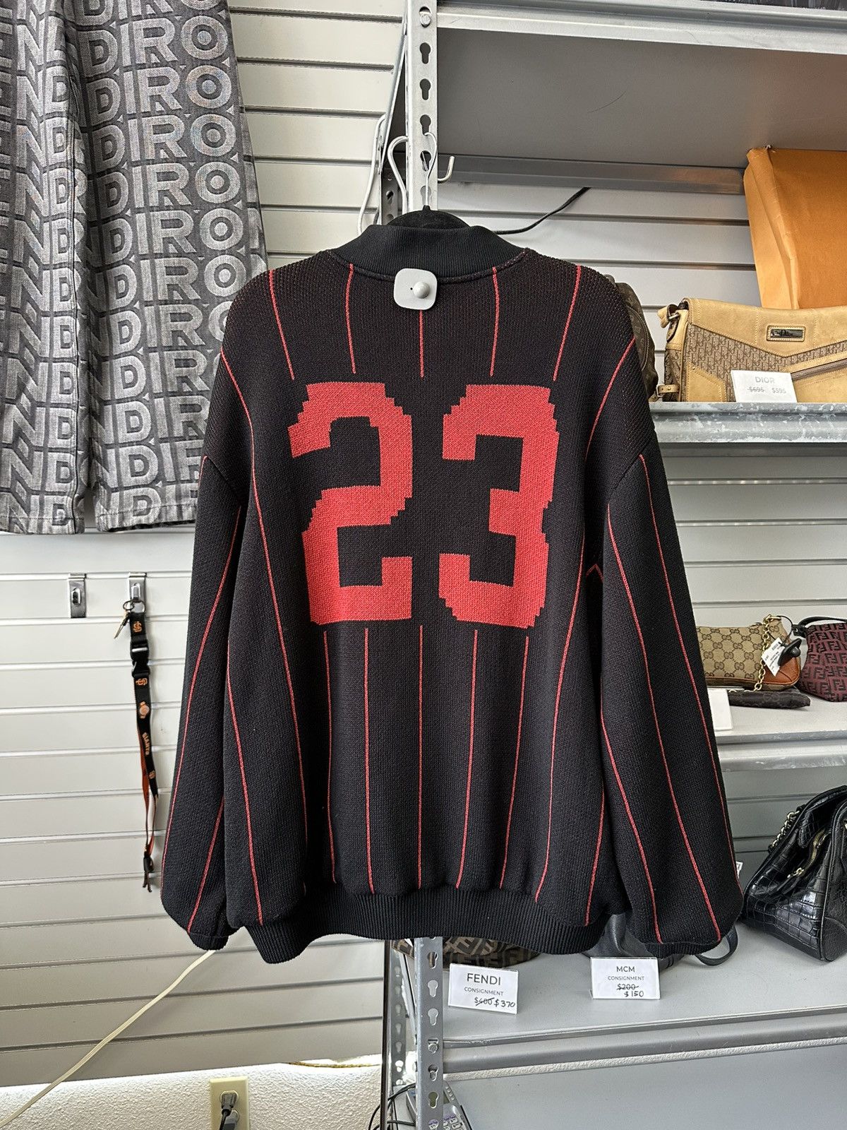 Supreme SS23 SUPREME PINSTRIPE VARSITY ZIP UP SWEATER Size US XXL / EU 58 / 5 - 2 Thumbnail