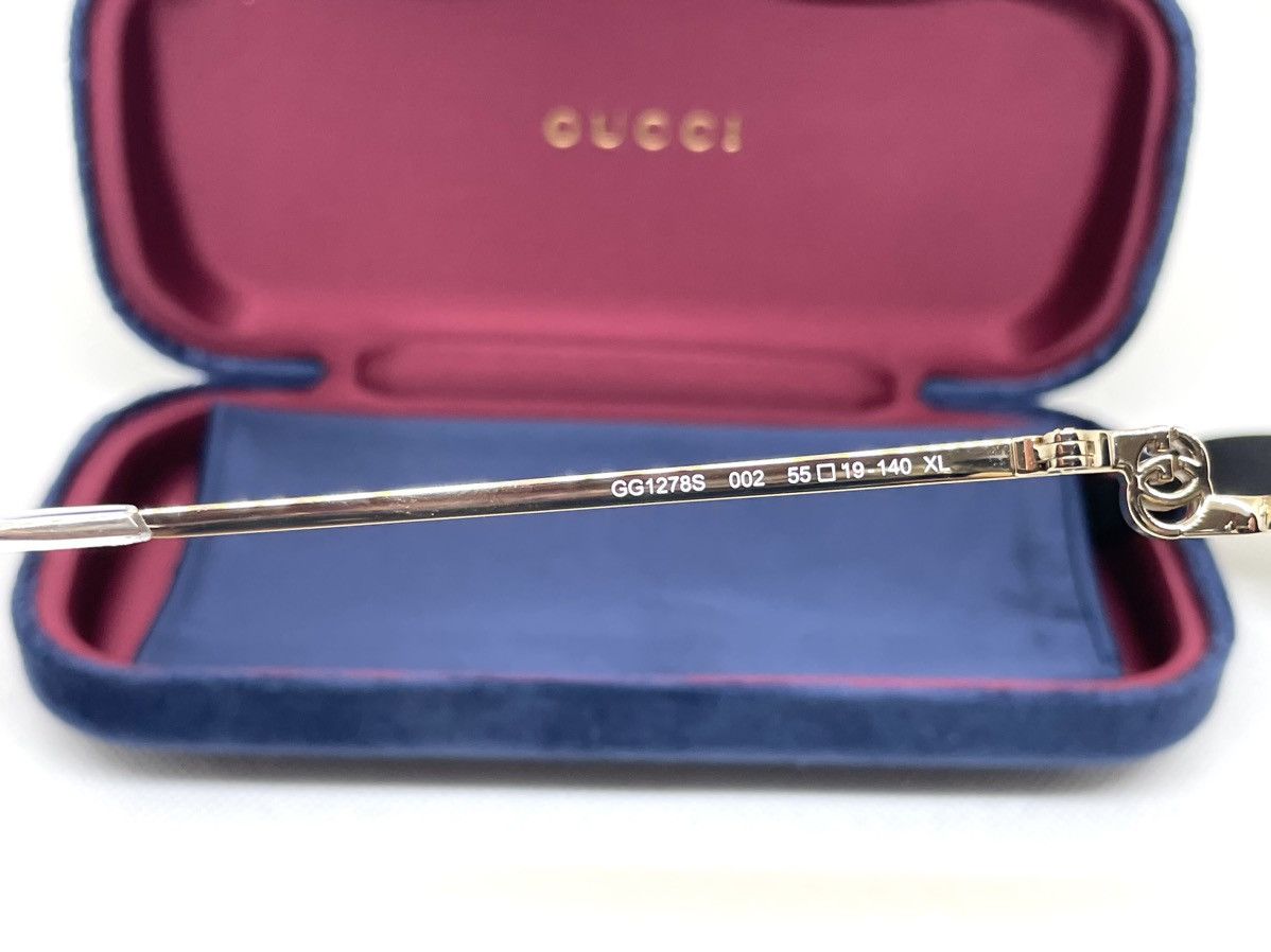 Vintage Gucci sunglasses GG1278S 002 55 Made in Japan New Collection Size ONE SIZE - 10 Thumbnail
