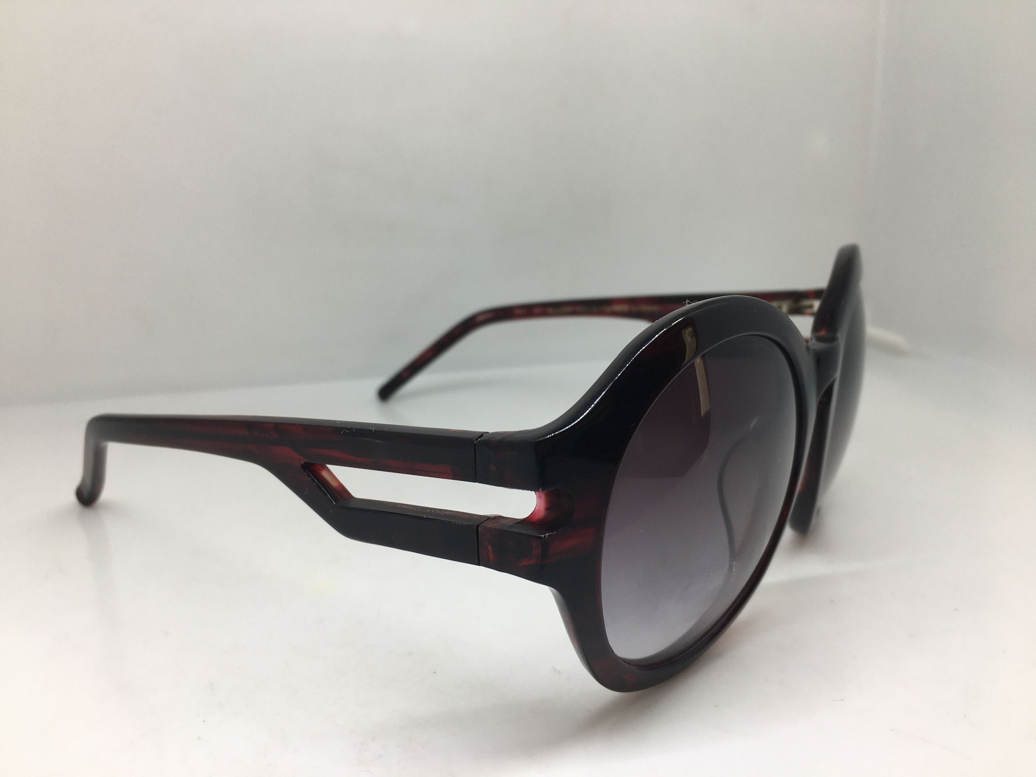 Grey Ant Grey Ant Pursih Red Oversize Round Sunglasses Frame Size ONE SIZE - 1 Thumbnail