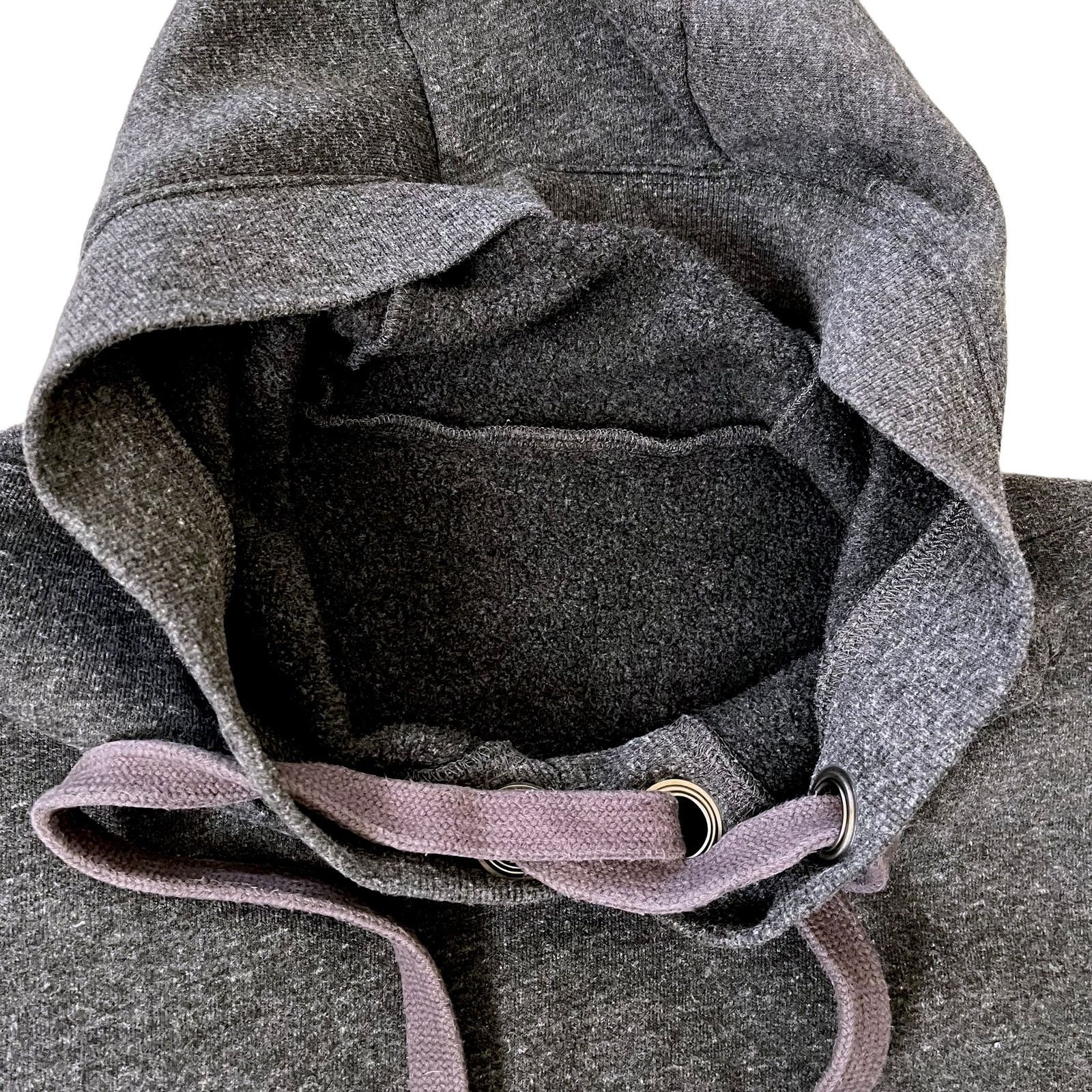 Alo Yoga Alo Yoga Realm Short Sleeve Charcoal Gray Hoodie Top Size S / US 4 / IT 40 - 4 Thumbnail