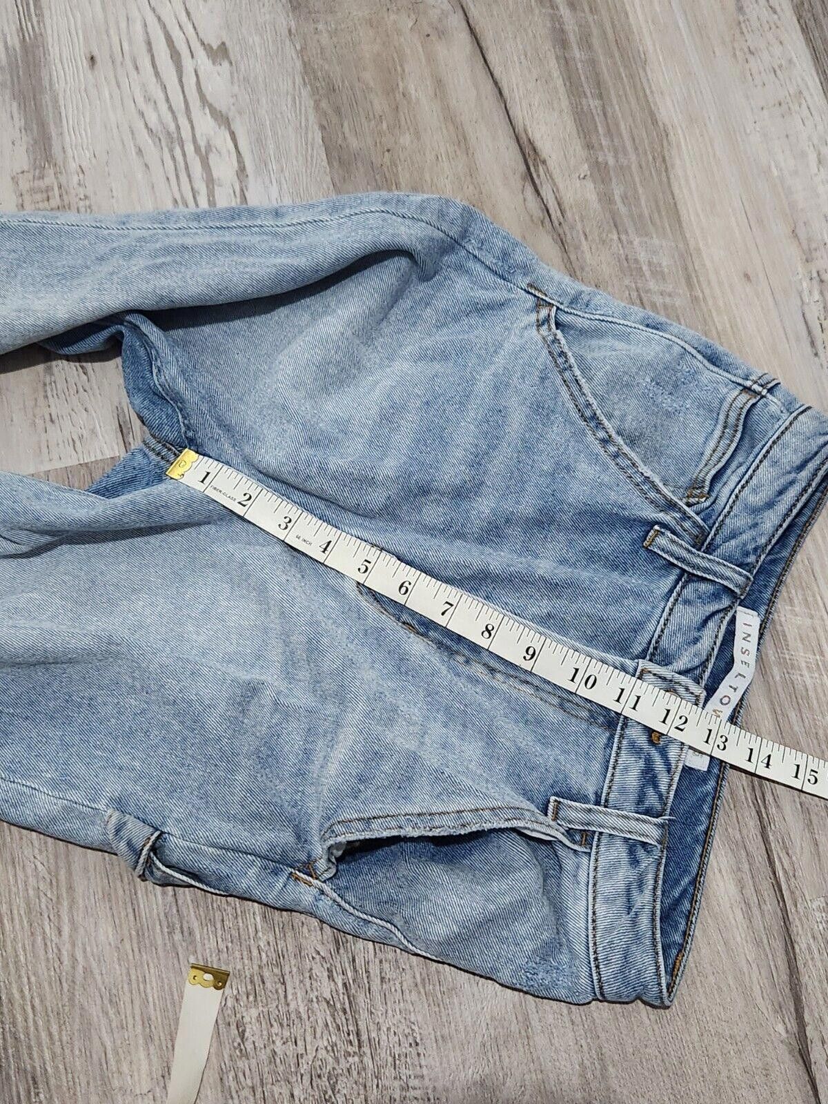 Designer Tinseltown Jeans Size 5 Light Wash Straight Distressed Light Size 28" / US 6 / IT 42 - 6 Thumbnail