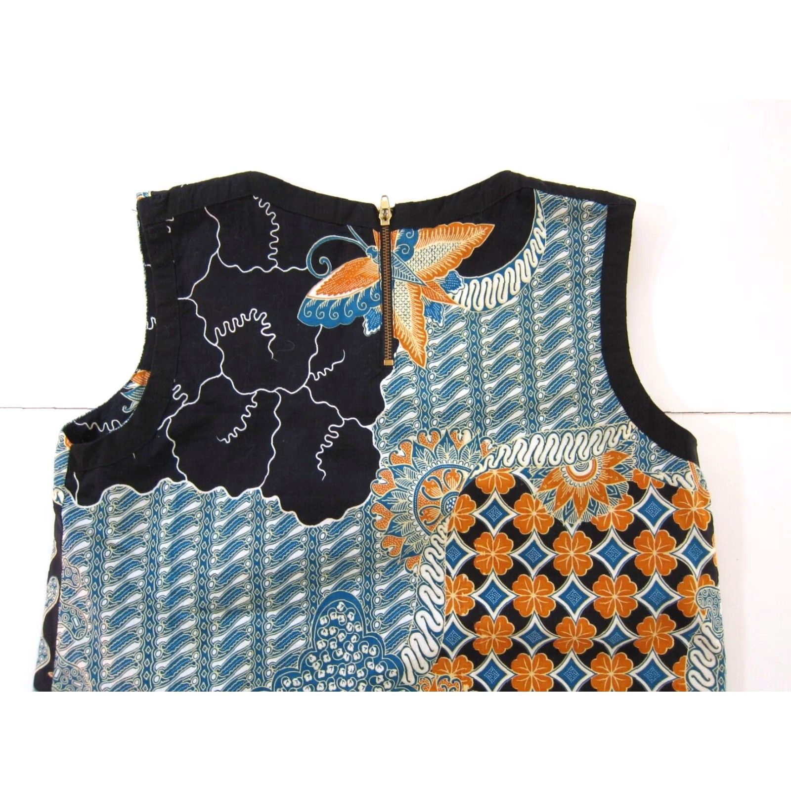 Vintage Kasigit Collection Blouse Women Large Sleeveless Black Size L 100% Cotton Tunic Size L / US 10 / IT 46 - 5 Thumbnail