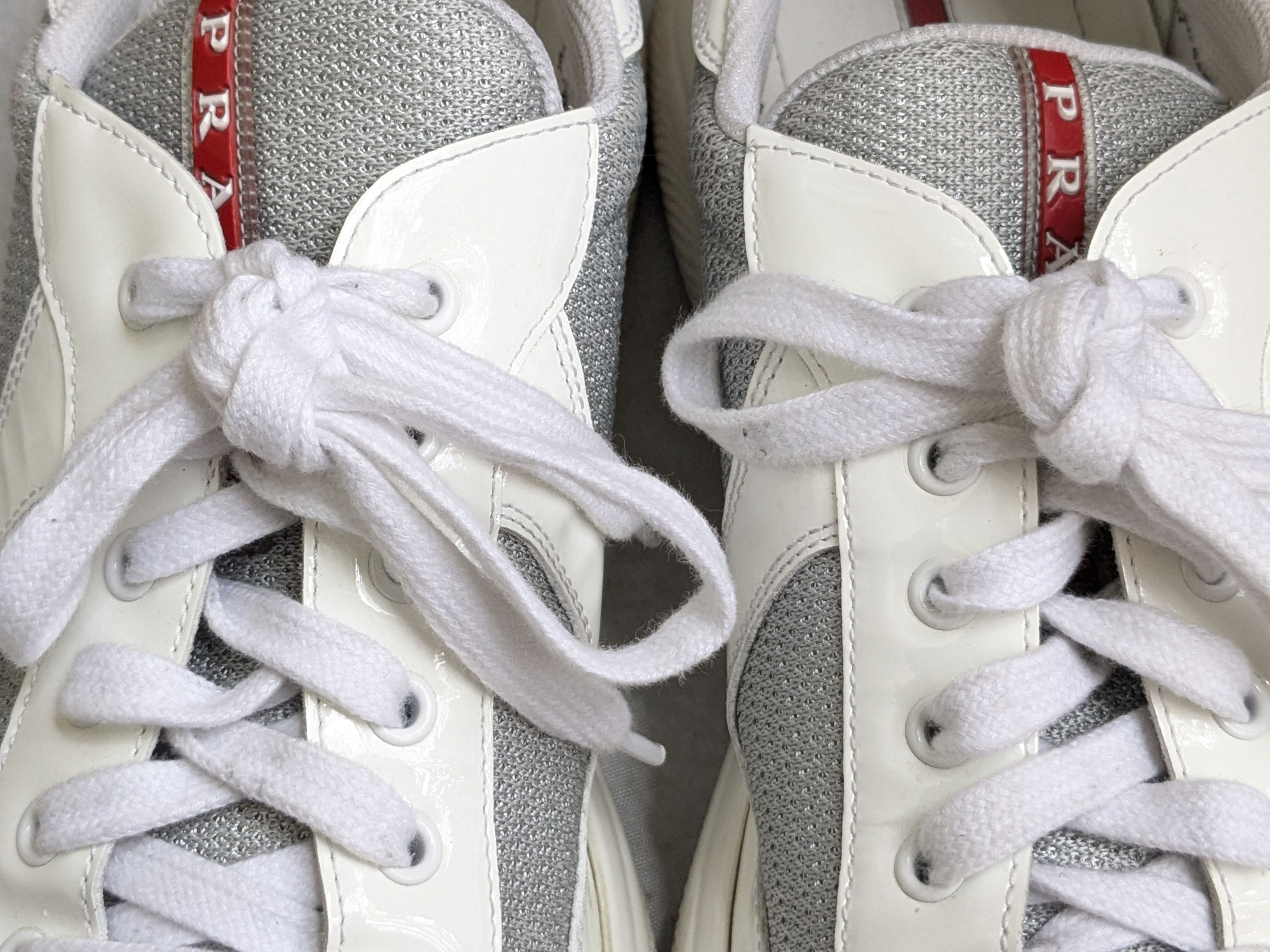 Prada Prada America's Cup Sneakers White Patent Leather 13 Size US 13 / EU 46 - 3 Thumbnail