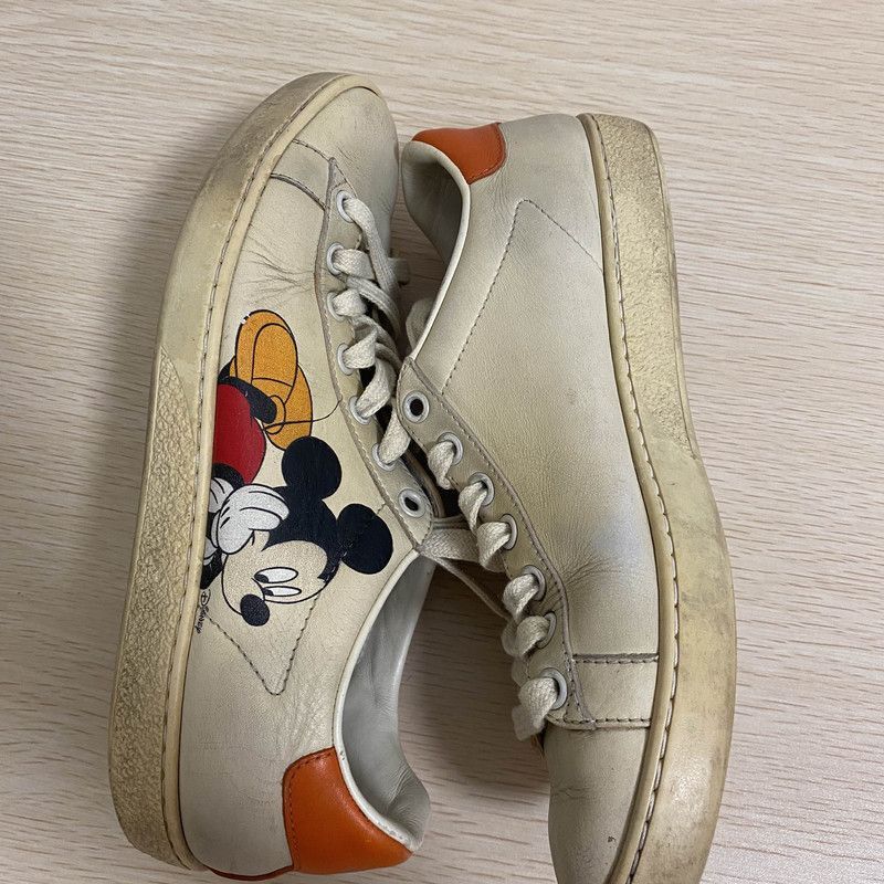 Gucci Gucci Mickey Mouse Ace Sneakers for Women -2508 Size US 6 / IT 36 - 7 Thumbnail