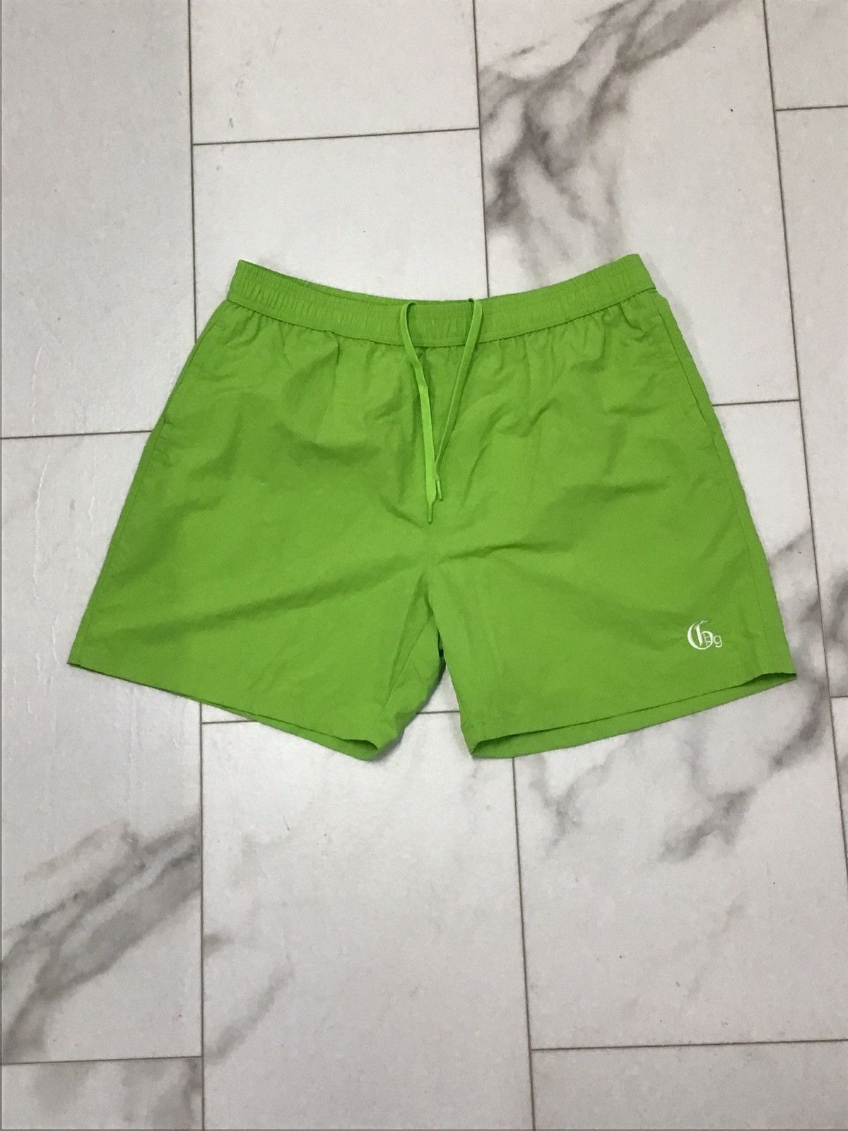Greater Good Nylon Uniform Shorts - slime green