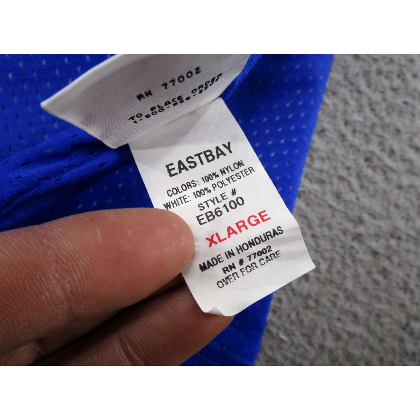 Vintage VINTAGE Eastbay Jersey Sleeveless Reversible Men’s XL Blue Tank Sports Athletic Basketball Gym & Training Size US XL / EU 56 / 4 - 3 Thumbnail