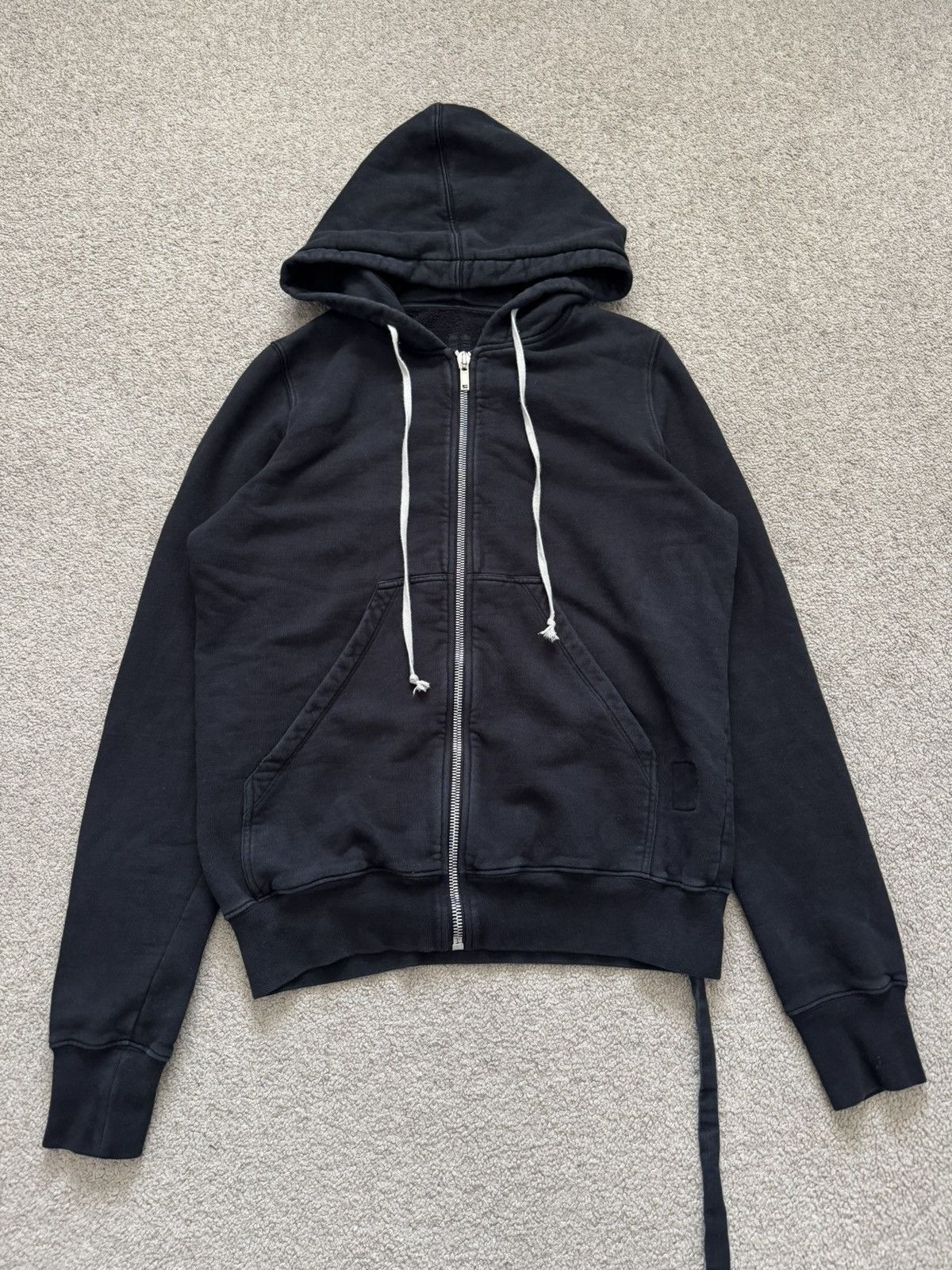 Pre-owned Rick Owens X Rick Owens Drkshdw Fw22 Rick Owens Drkshdw "strobe" Felpa Jason Zip Up Hoodie