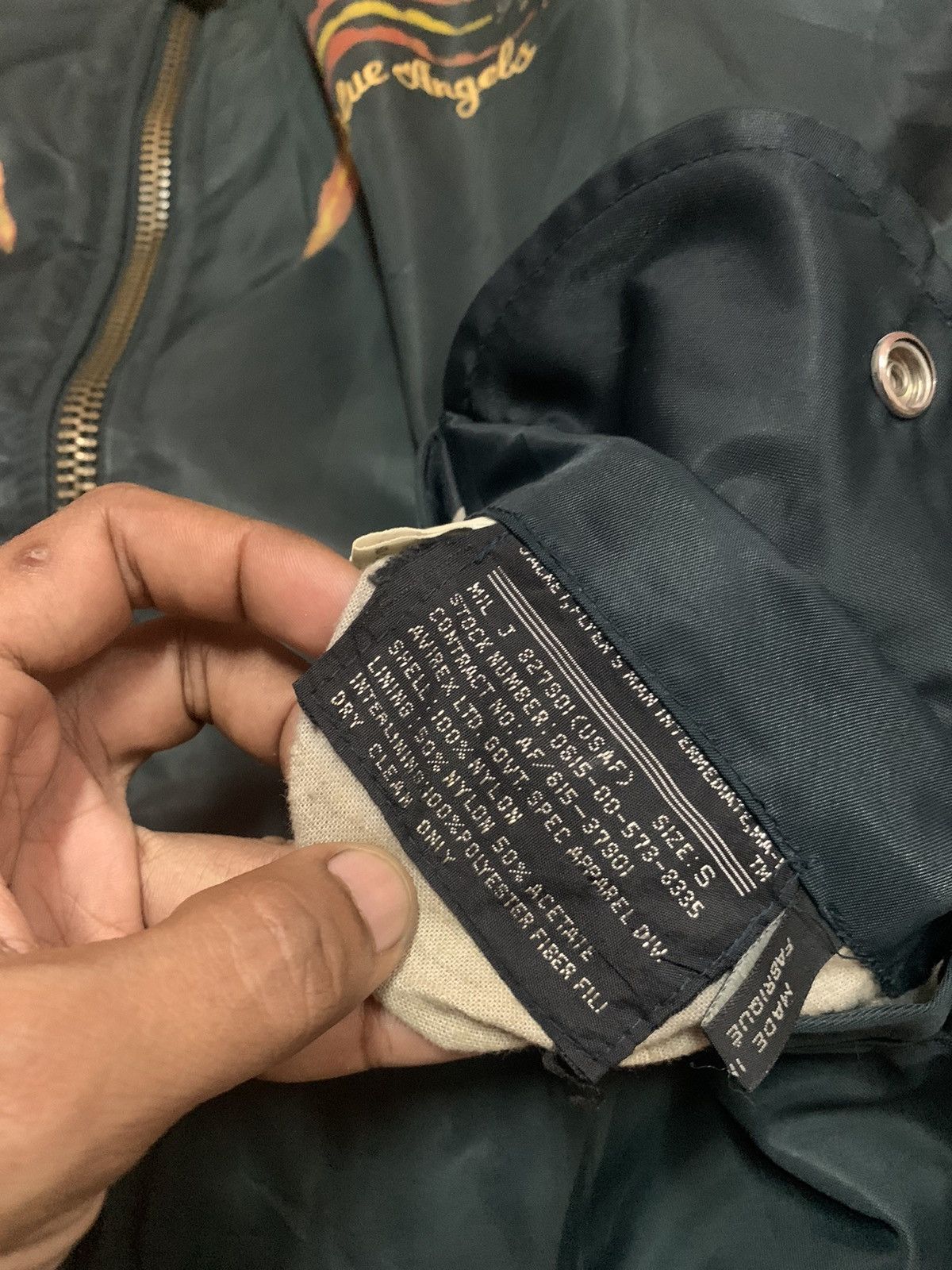 Avirex VINTAGE AVIREX USN BOMBER EMBROIDERED LOGO REVERSIBLE Size US S / EU 44-46 / 1 - 12 Thumbnail