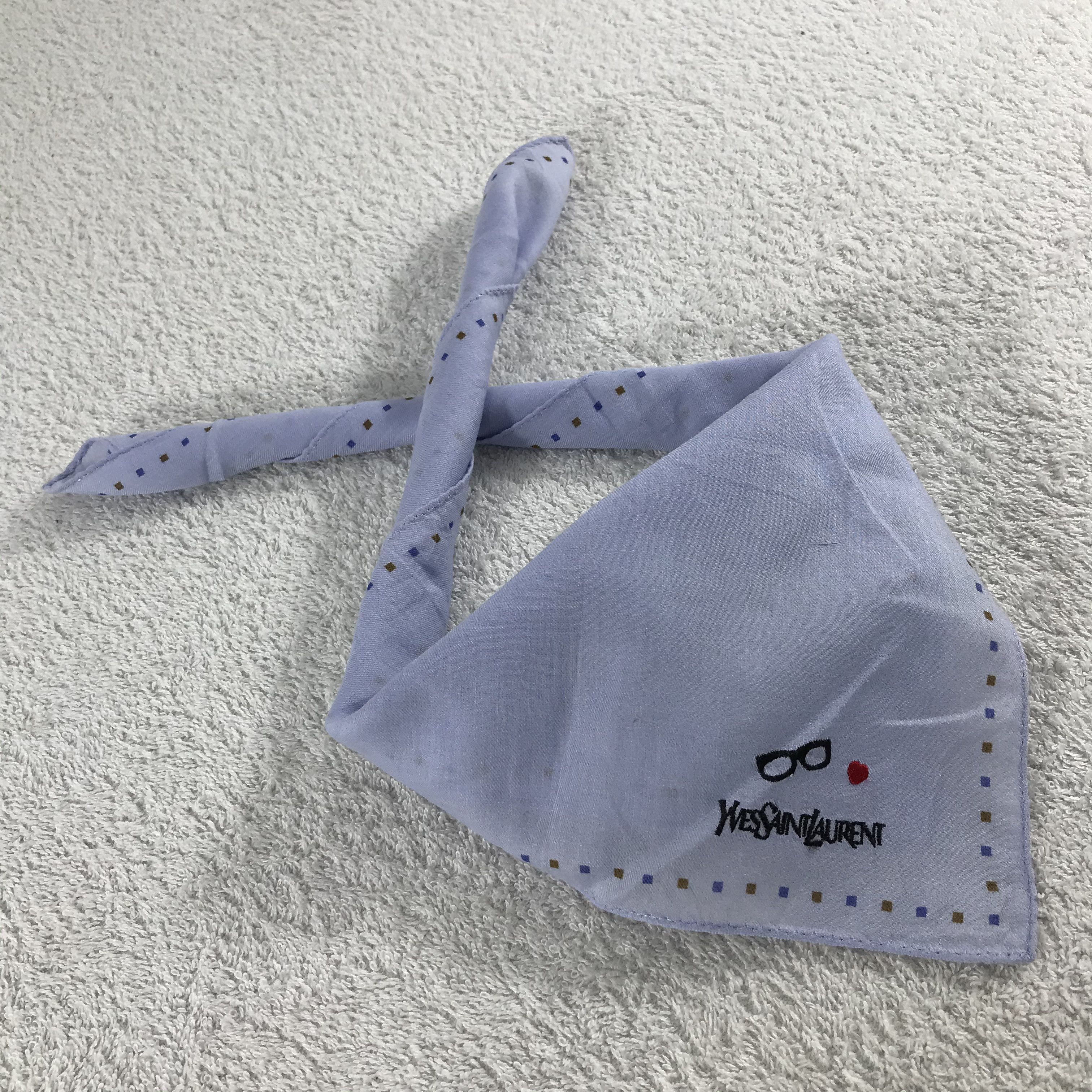 Vintage × Yves Saint Laurent Yves Saint Laurent Bandana / Handkerchief /Neckerchief -S162 Size ONE SIZE - 4 Thumbnail