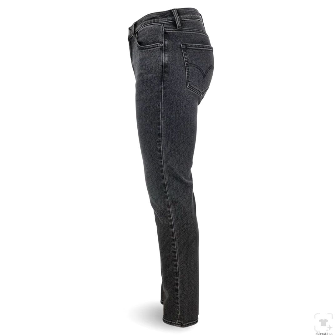 Levi's Levi's 511 Jeans Mens 30x32 Gray Dark Wash Slim Tapered Stretch Denim Zip Size US 30 / EU 46 - 3 Thumbnail