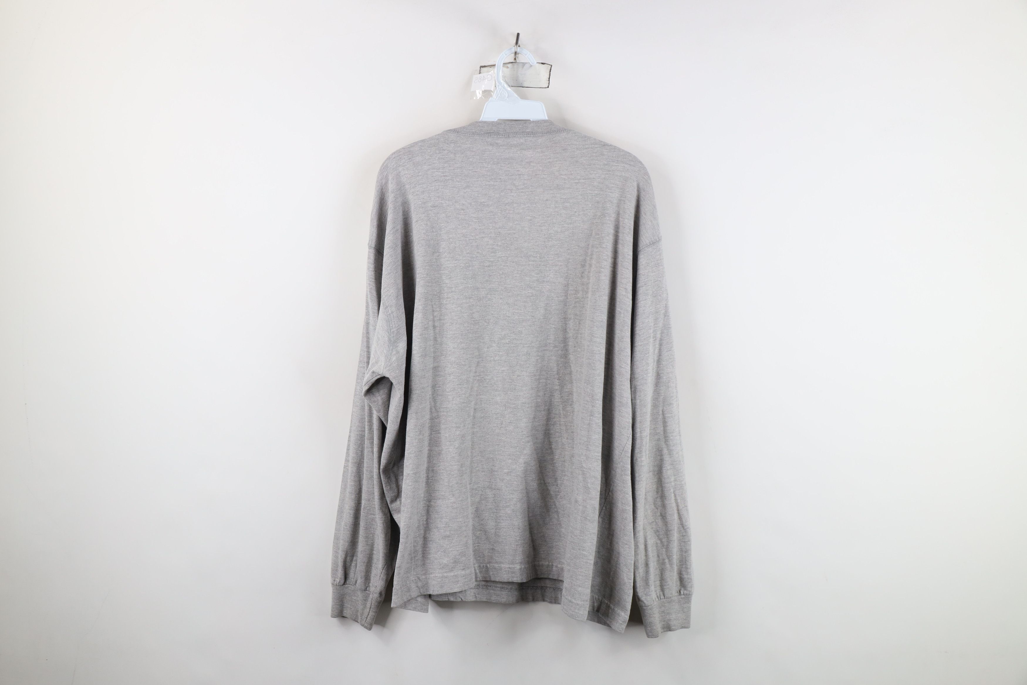 Vintage Vintage 90s Streetwear Long Sleeve Henley T-Shirt Gray Size US XL / EU 56 / 4 - 9 Thumbnail