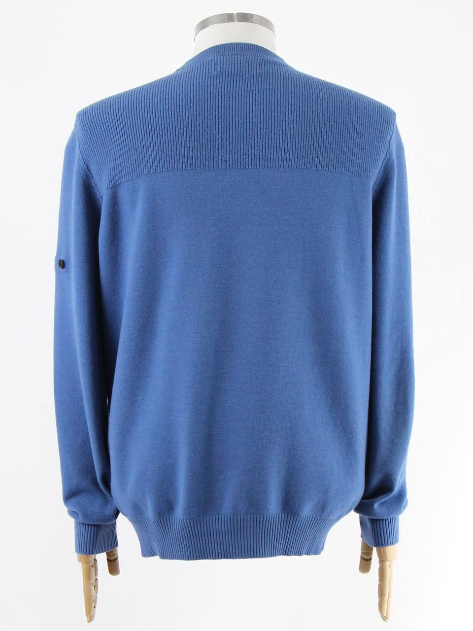 Stone Island STONE ISLAND Blue wool sweater Size US XL / EU 56 / 4 - 3 Thumbnail