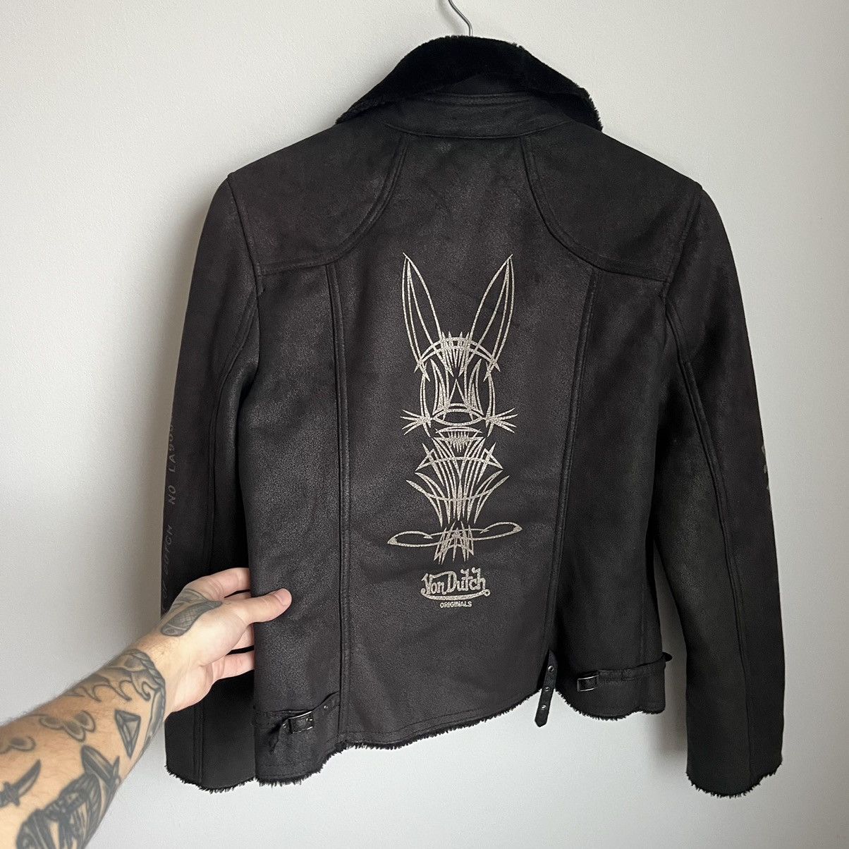 Von Dutch Vintage Von Dutch Leather Womens Jacket Size M / US 6-8 / IT 42-44 - 8 Thumbnail