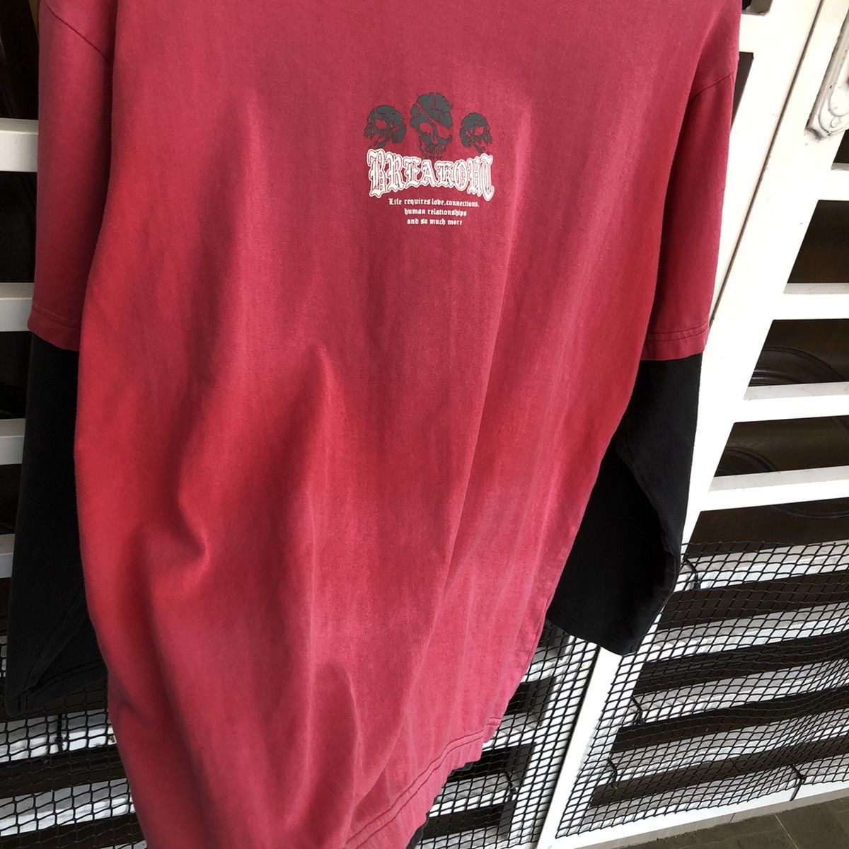 Hysteric Glamour × If Six Was Nine × Japanese Brand Zero Double layer Skull y2k Longsleeve 🍒 Size US L / EU 52-54 / 3 - 5 Thumbnail
