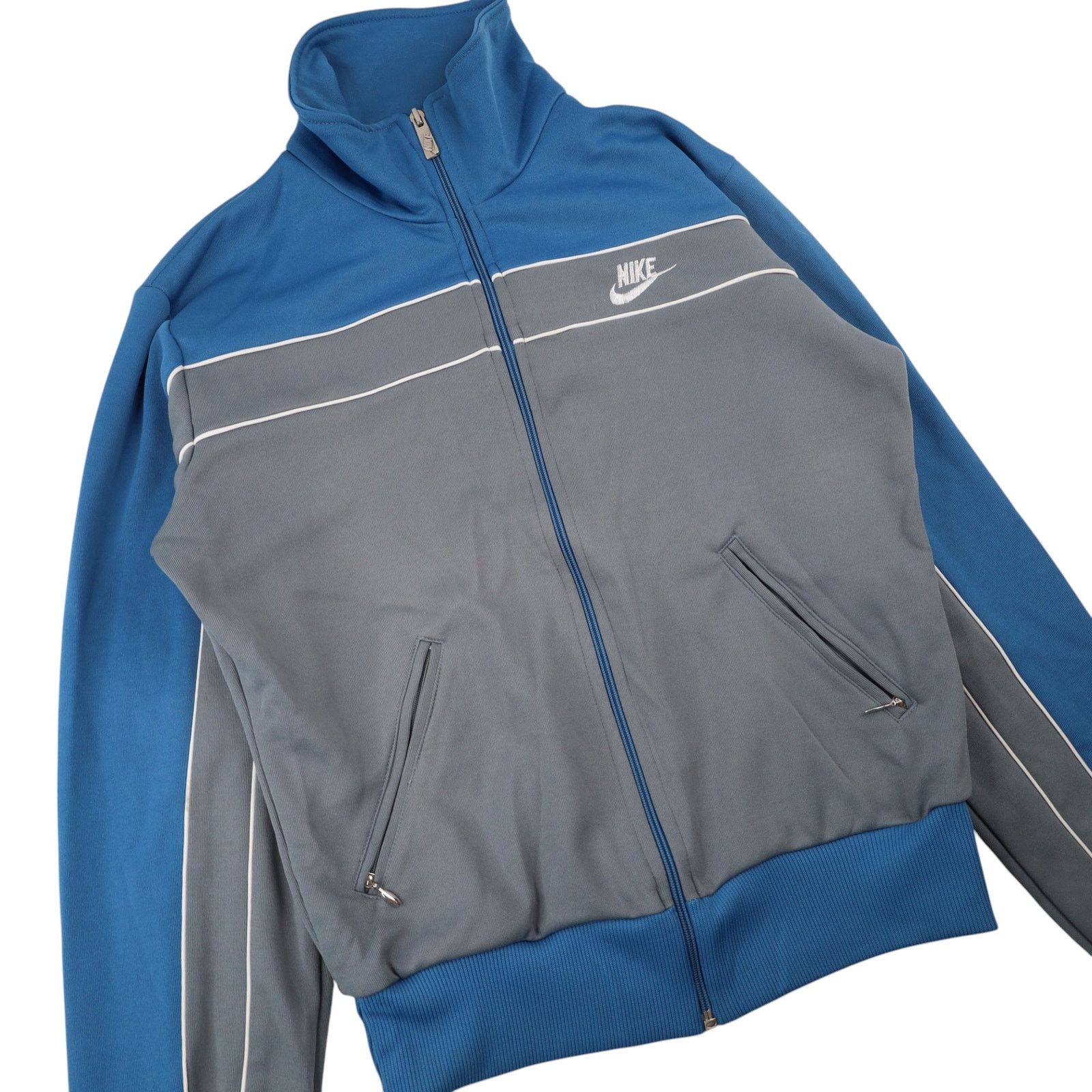 Nike × Vintage Vintage 80s Nike Blue Tag Track Jacket Size US S / EU 44-46 / 1 - 3 Thumbnail