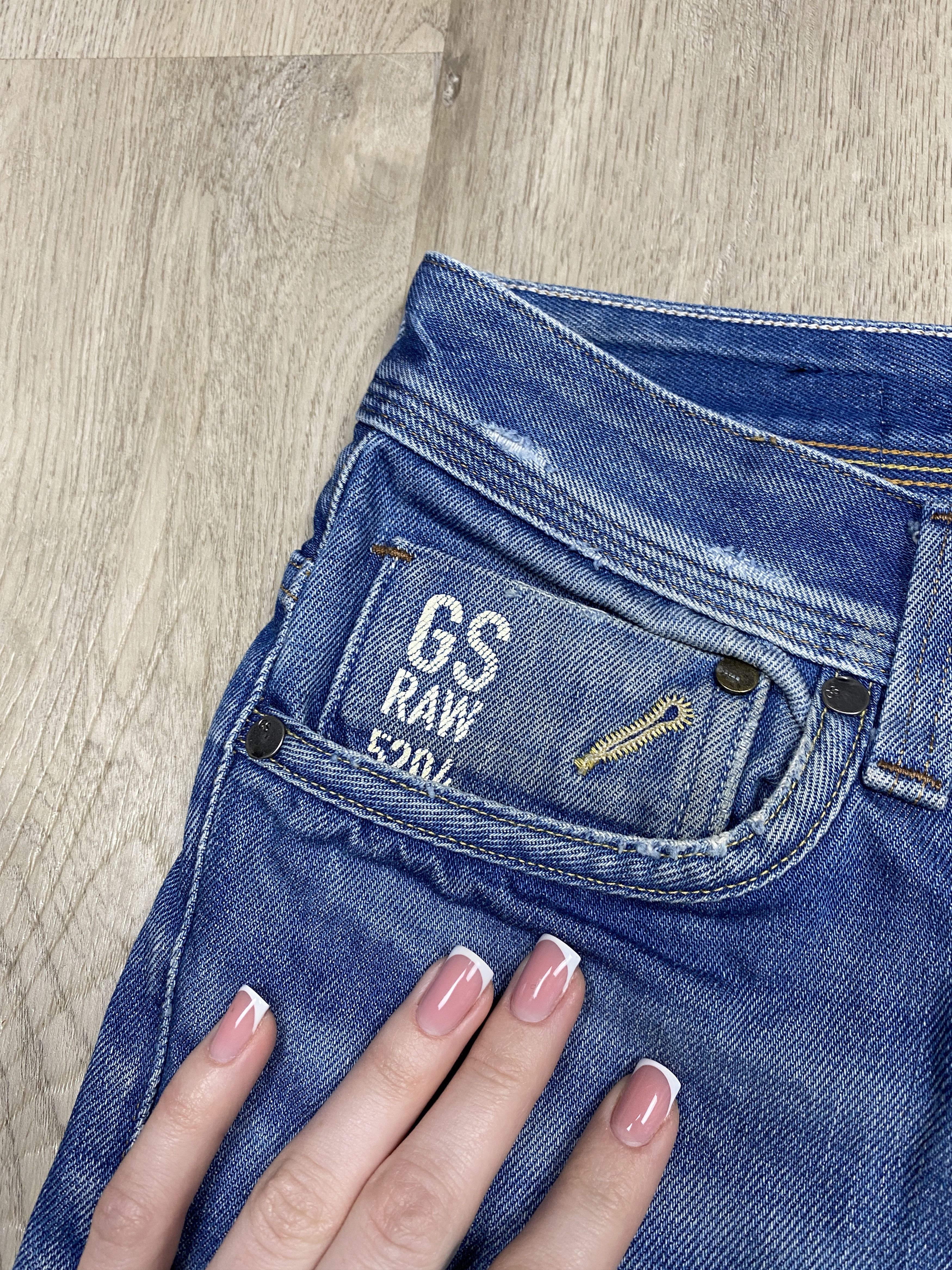 G-Star G Star Raw Mens Attacc Low Straight Denim Pants Jeans Size US 32 / EU 48 - 3 Thumbnail