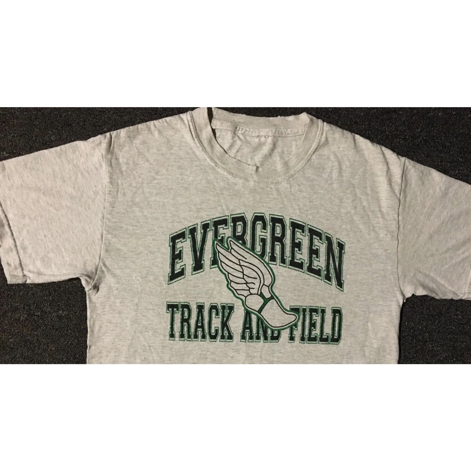 Evergreen VINTAGE Evergreen Track Shirt Men S Gray 90s Punk Grunge Winged Foot College School PE T-Shirt Size S America USA Nike? Size US S / EU 44-46 / 1 - 4 Thumbnail