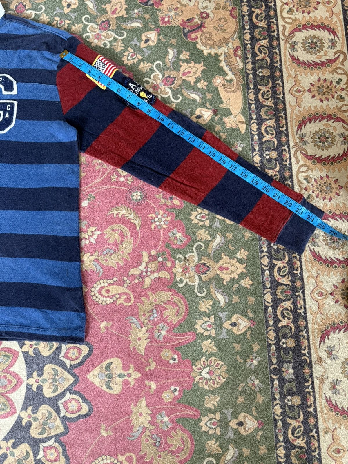 Gap Gap Striped Multicolor Polo Long Sleeve Tee Size US M / EU 48-50 / 2 - 10 Thumbnail