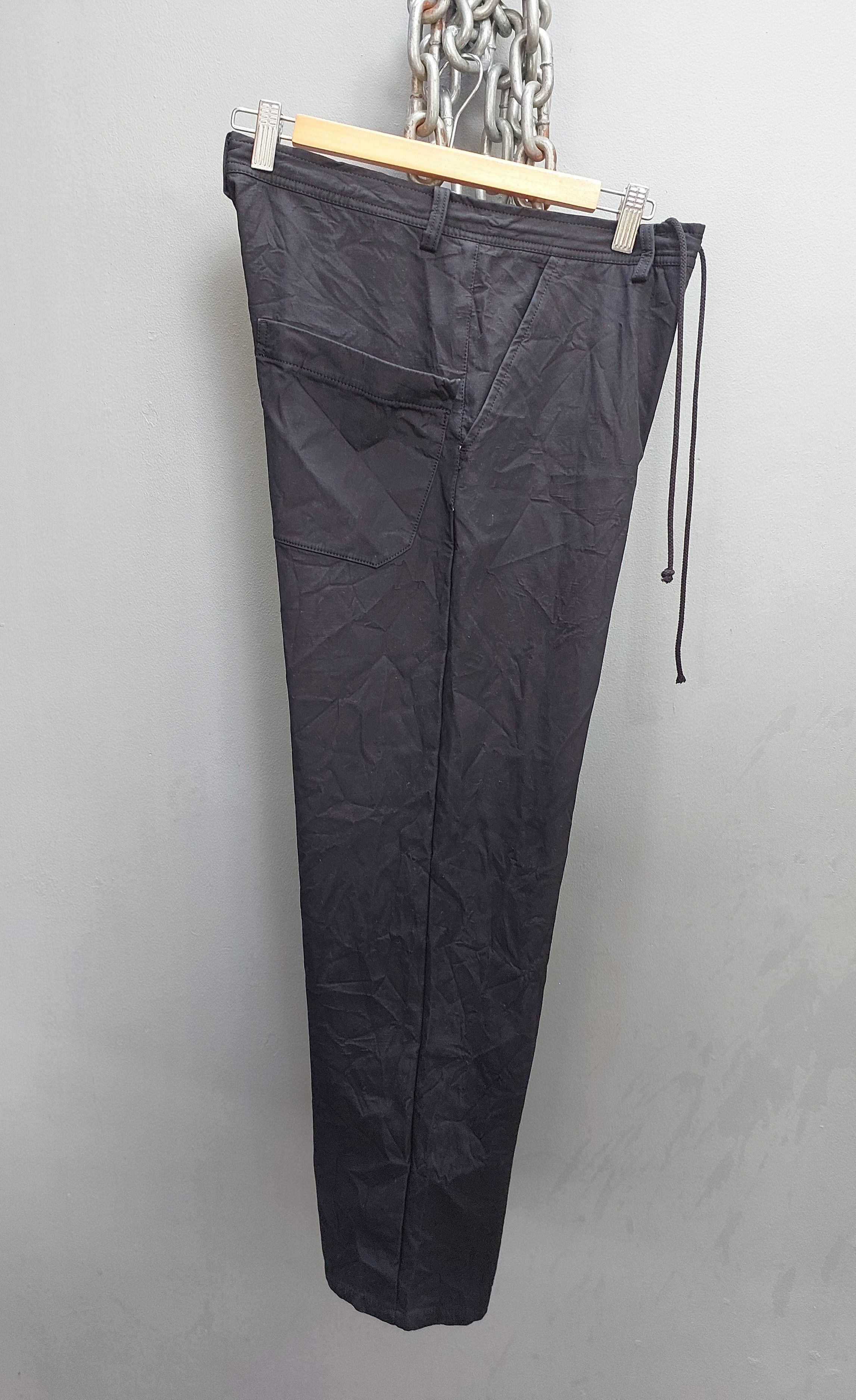 Y's × Y's for Men × Yohji Yamamoto Y's x Yohji Yamamoto Black Utility Tapered Pants Size US 33 - 3 Thumbnail