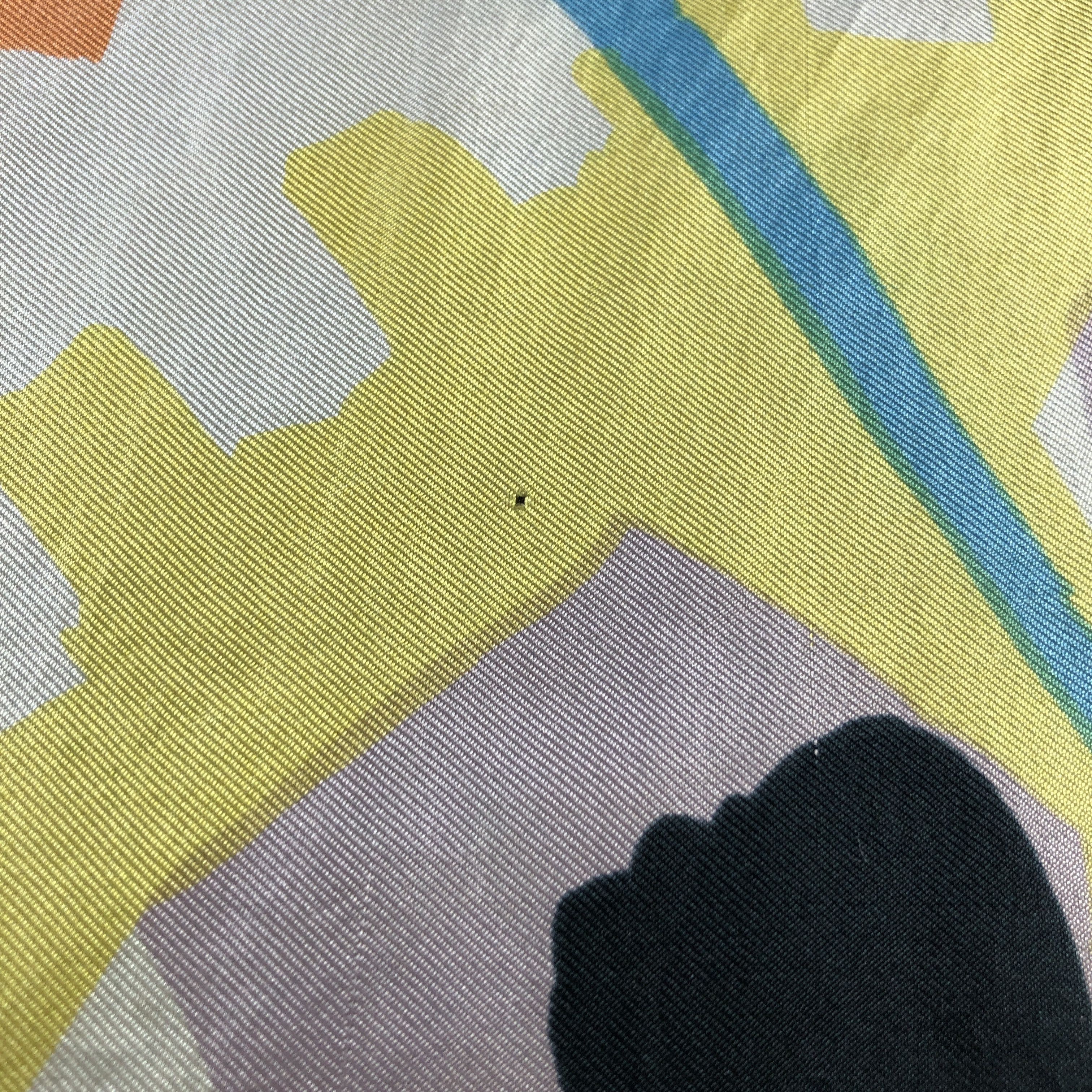 Japanese Brand P.A.S Luxury Abstract Hand Rolled Silk Scarf M1119 Size ONE SIZE - 16 Thumbnail