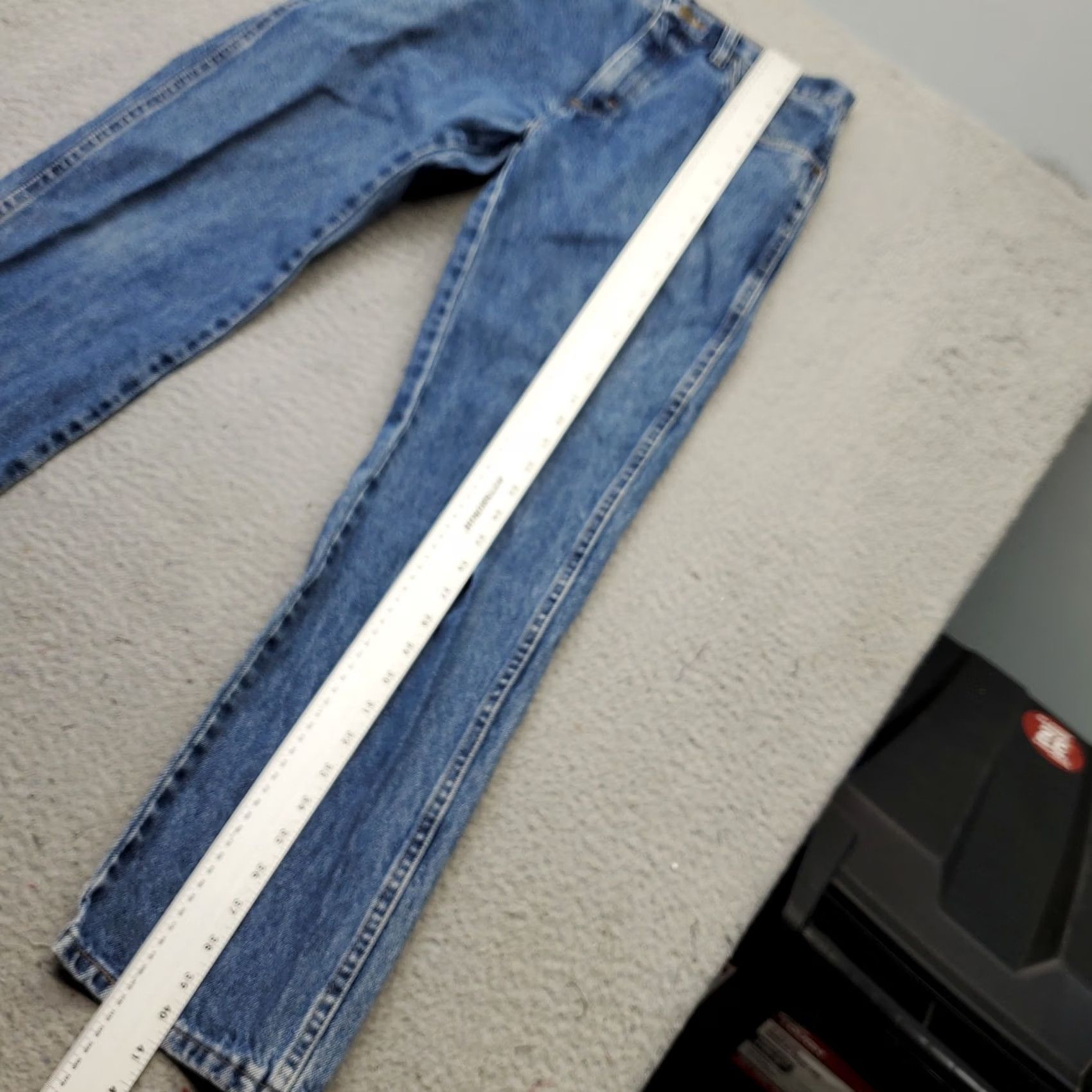 Wrangler Wrangler Jeans Mens 33x30 Blue Denim Five Star Premium Regular Fit Comfort Shirt? Size US 33 - 4 Thumbnail