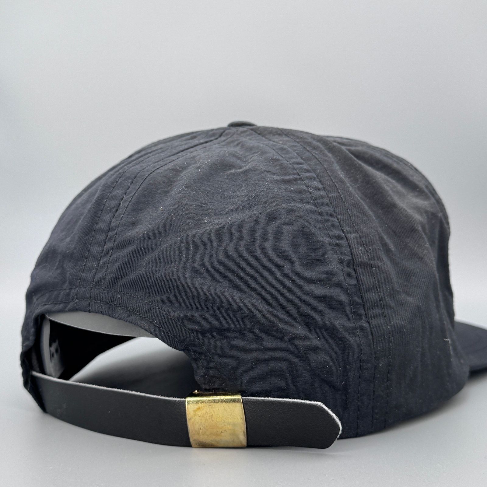 NBA Vtg 90s Denver Nuggets Neon Pink/Black Leather Strapback Hat Size ONE SIZE - 3 Thumbnail