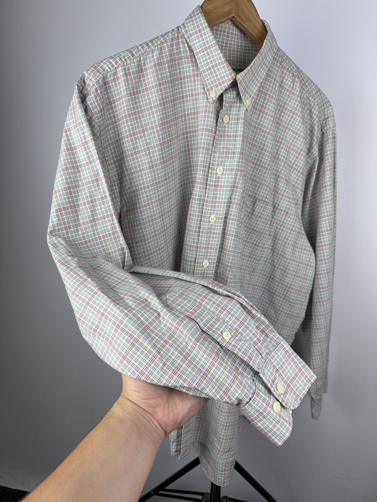 Burberry Thomas Burberry Vintage 90s Check Button-Down Shirt L-XL Size US L / EU 52-54 / 3 - 6 Thumbnail