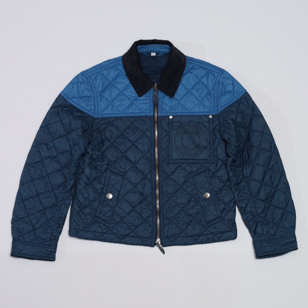 Burberry Burberry Quilted Jacket Two Tones Block Recycled Nylon Blue Size US M / EU 48-50 / 2 - 7 Thumbnail